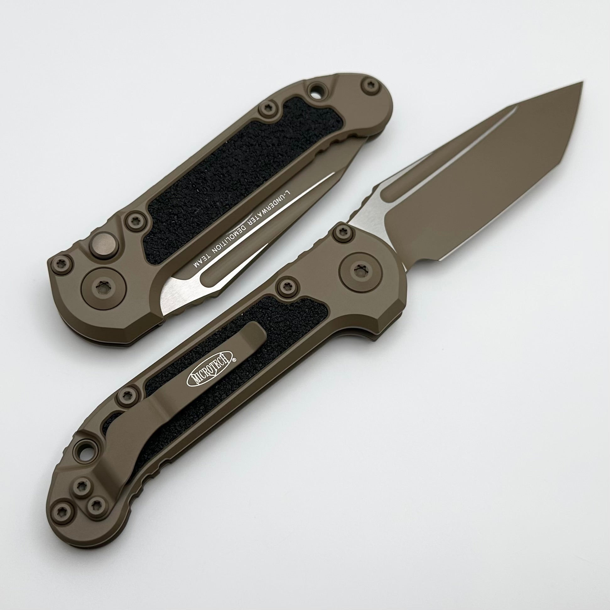 Microtech LUDT Gen III Tanto Knife - Dark Earth Cerakote | NCB Exclusive