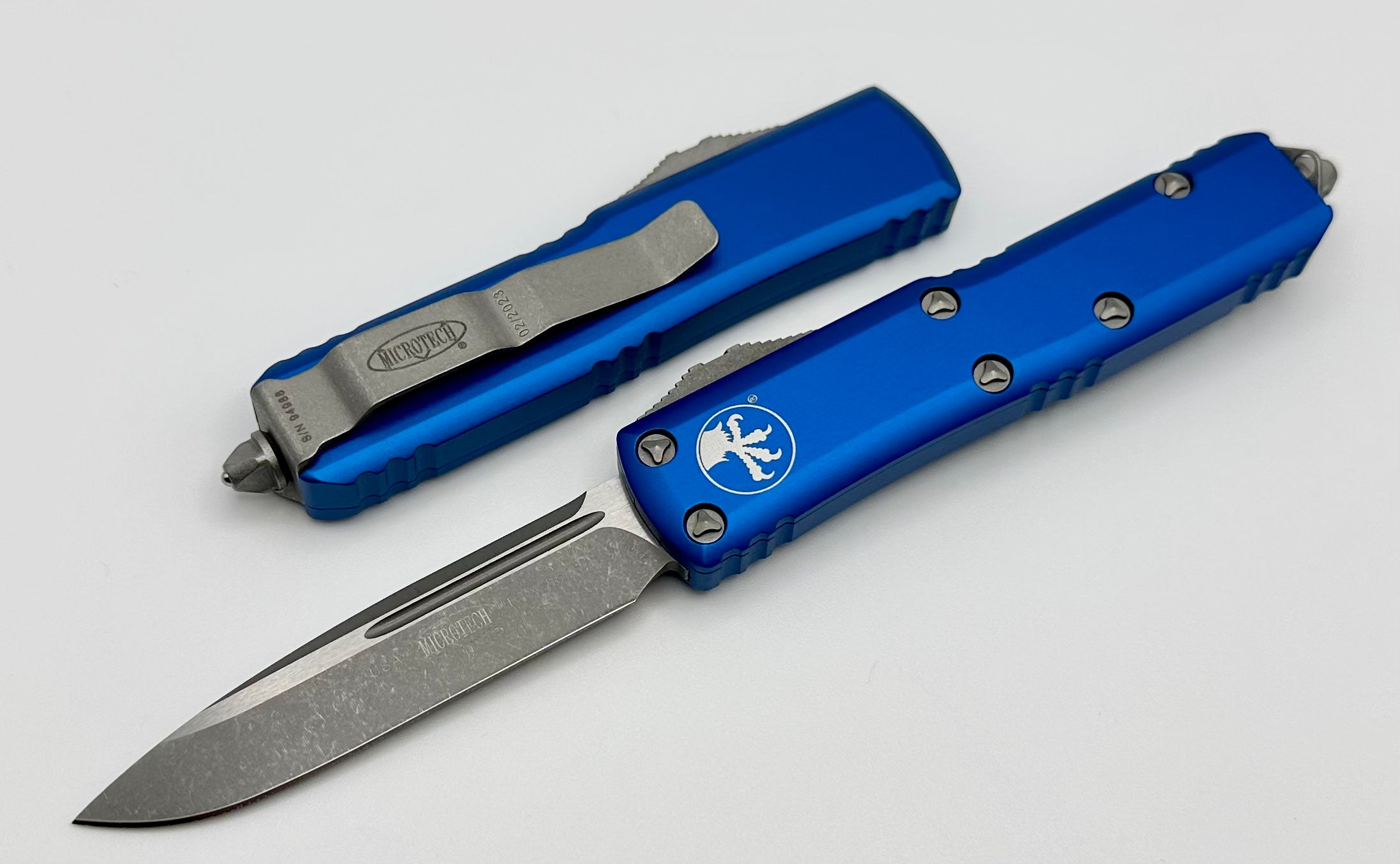 Microtech UTX-85 Apocalyptic Blue EDC Knife - Premium Compact Design