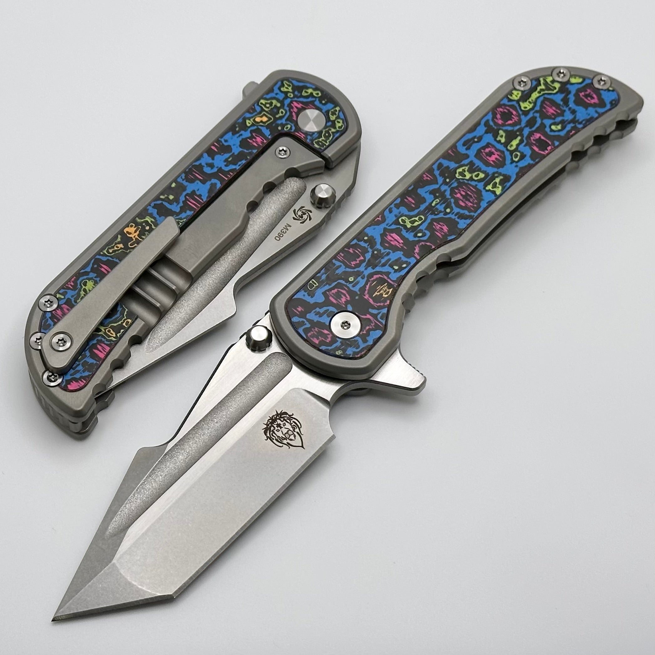 Ultimate Mechforce Alphahunter Apocalypse Knife - Premium M390 Steel & 80's Carbon Ceramic Inlays