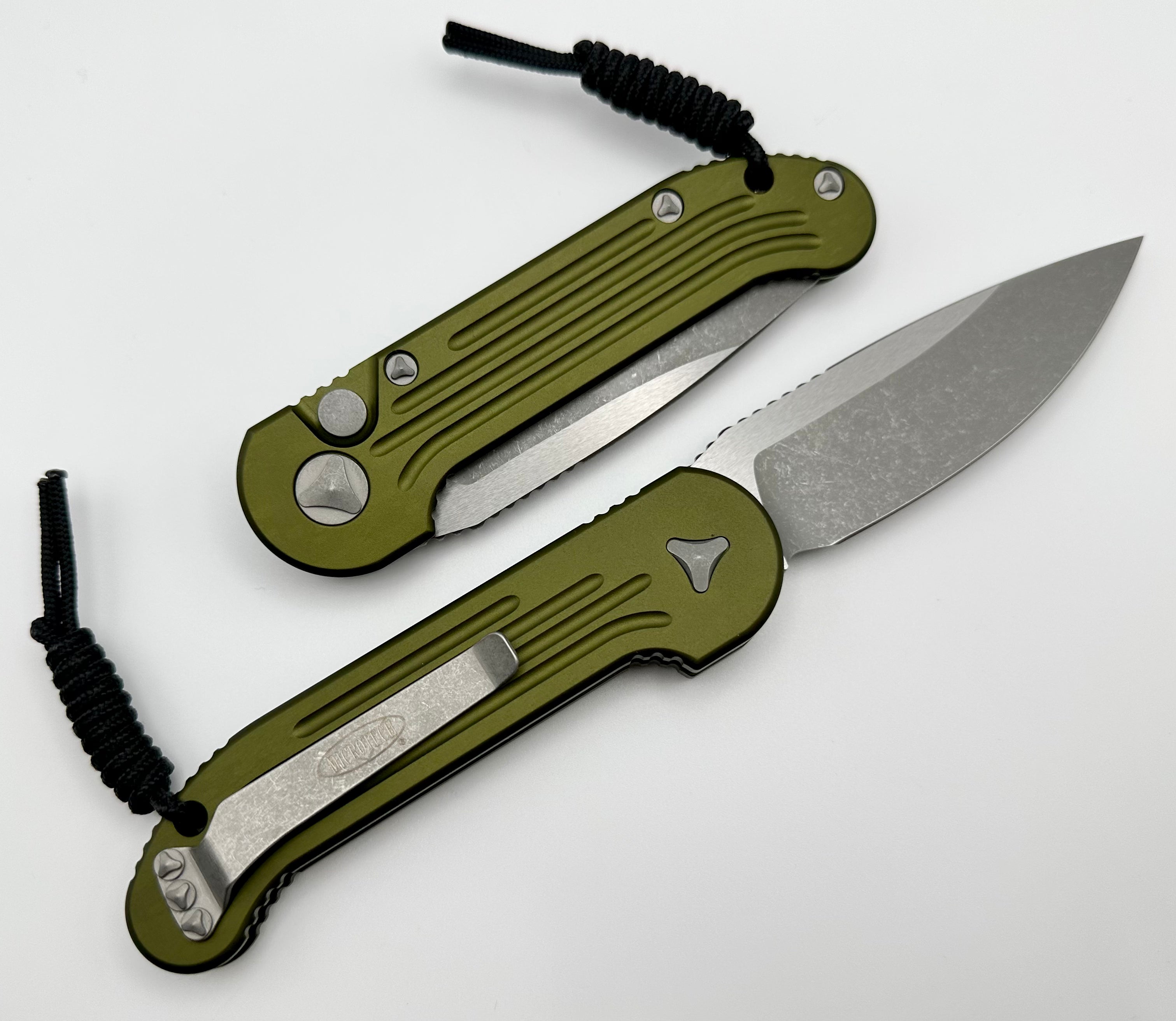 Ultimate Microtech L.U.D.T Tactical Knife - OD Green & Apocalyptic Finish