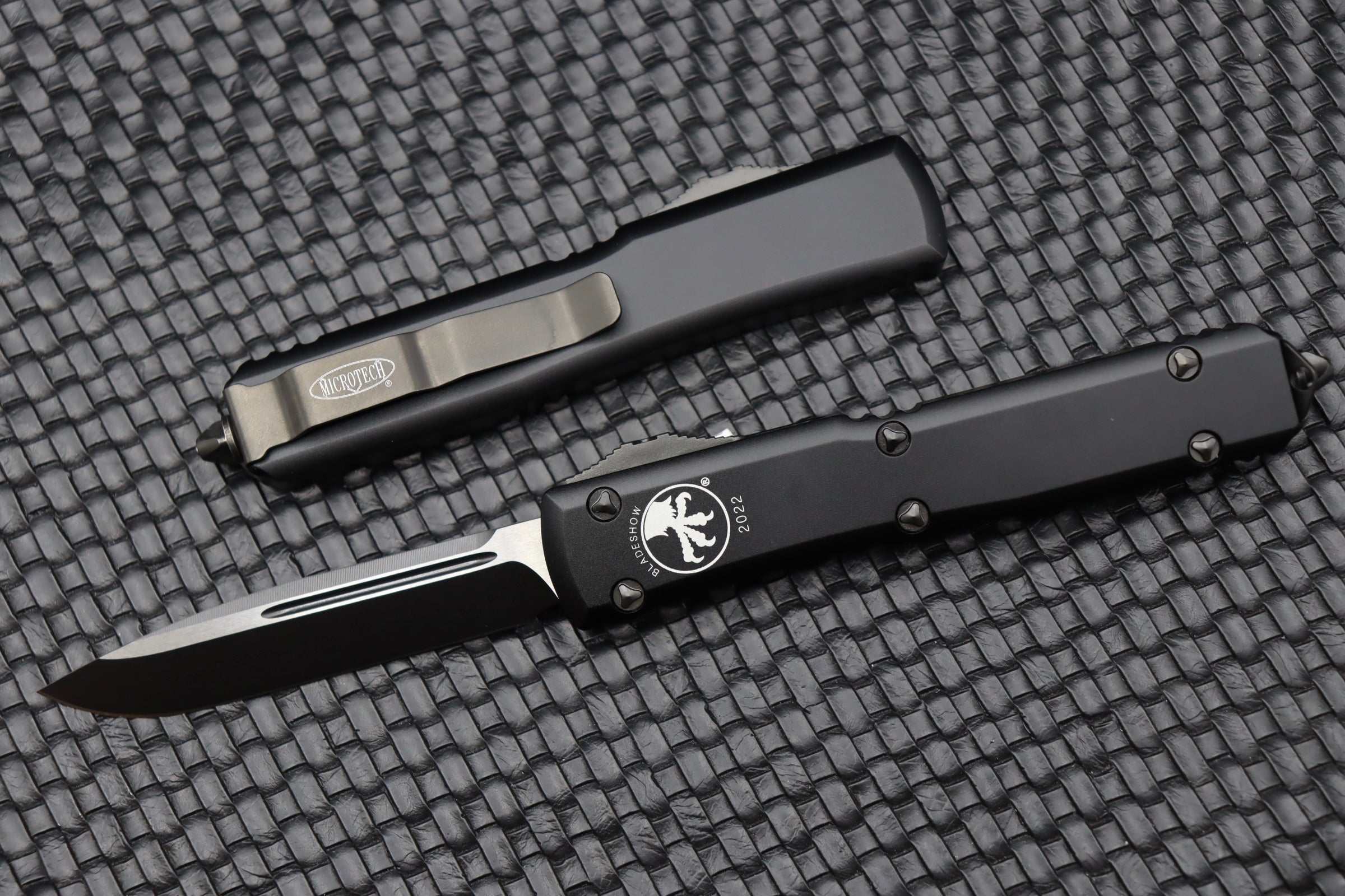 Microtech Ultratech Blade Show 2022 Premium DLC Standard Knife with DLC Hardware