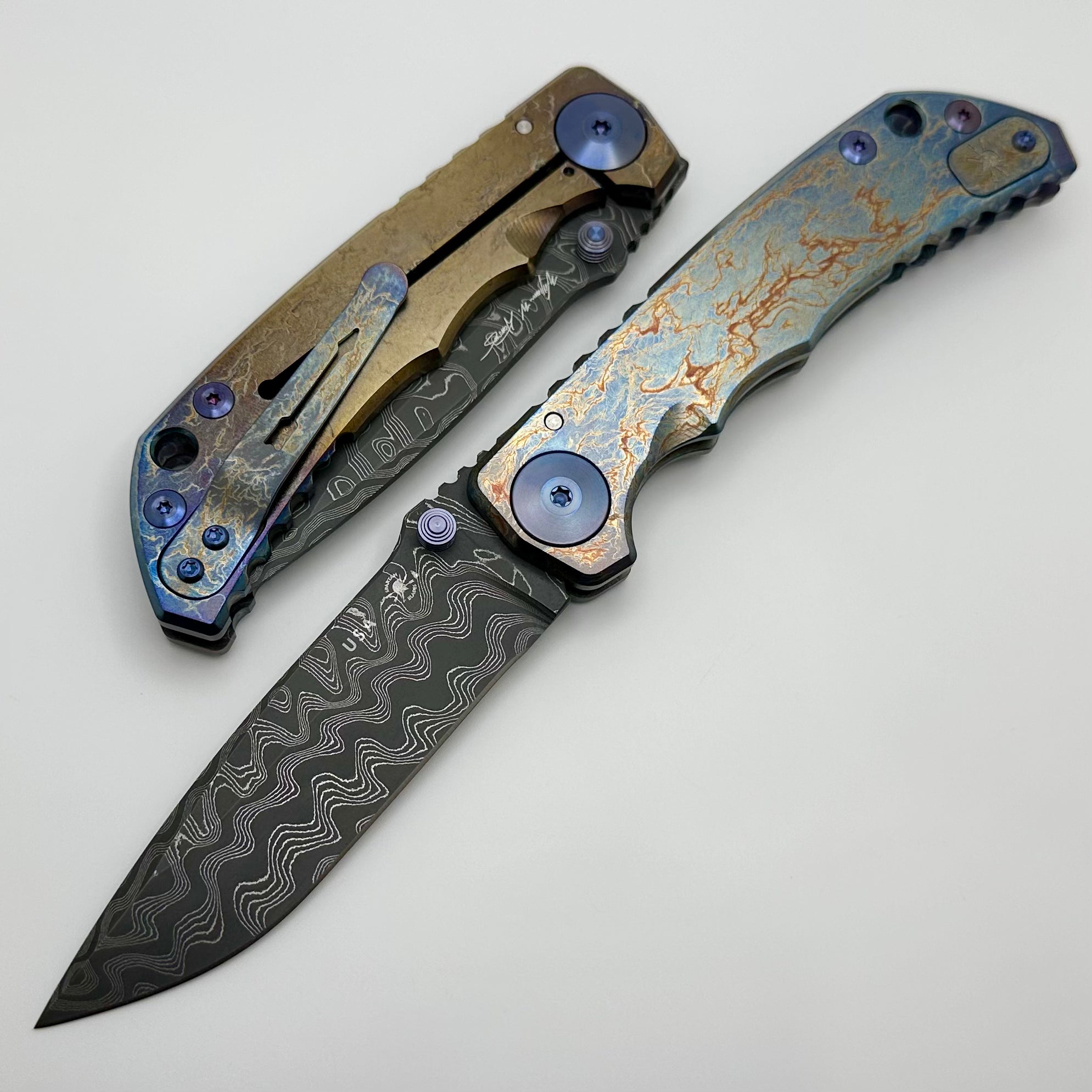 Spartan Blades Harsey Folder Storm Watch Damascus Edition - Ultimate Tactical Knife