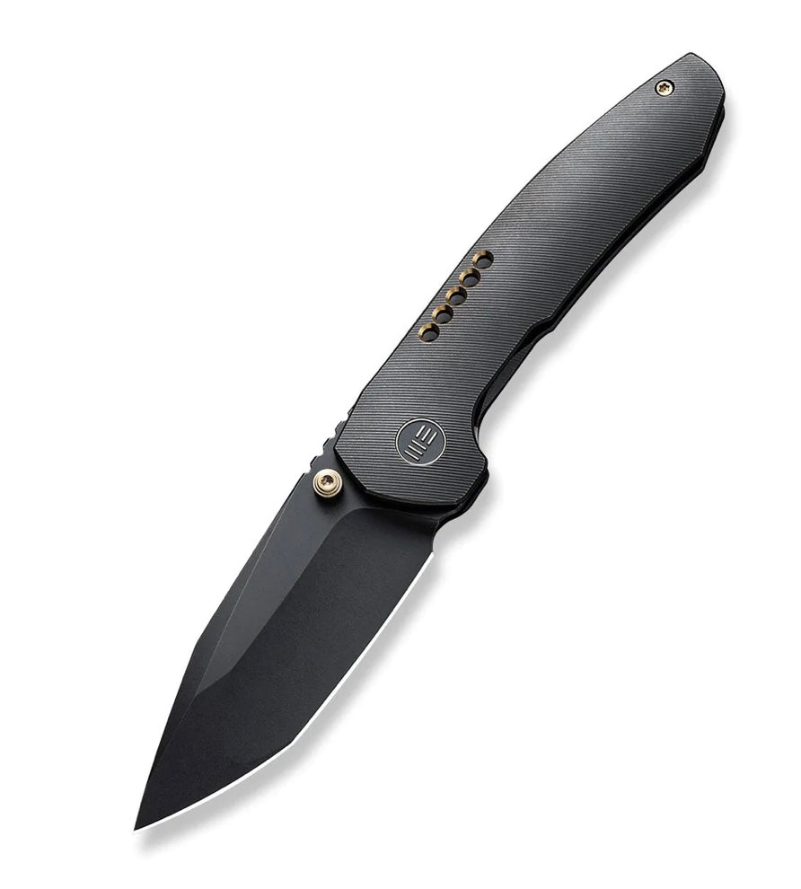 We Knife Trogon Ultimate Black Titanium Folding Knife - CPM-20CV