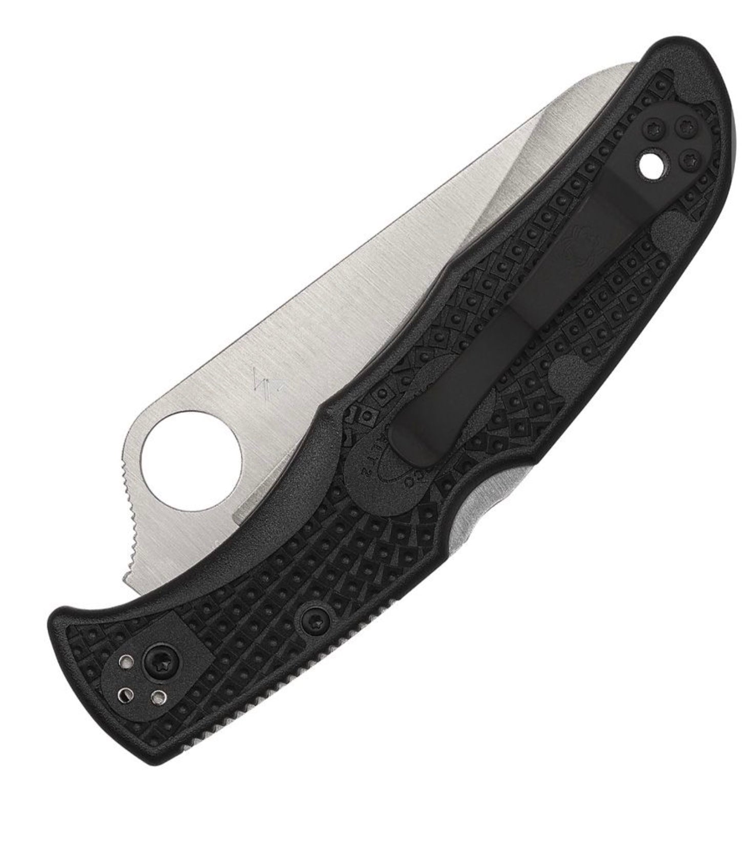 Spyderco Pacific Salt 2 Ultimate Black FRN Folding Knife with H-2 Steel