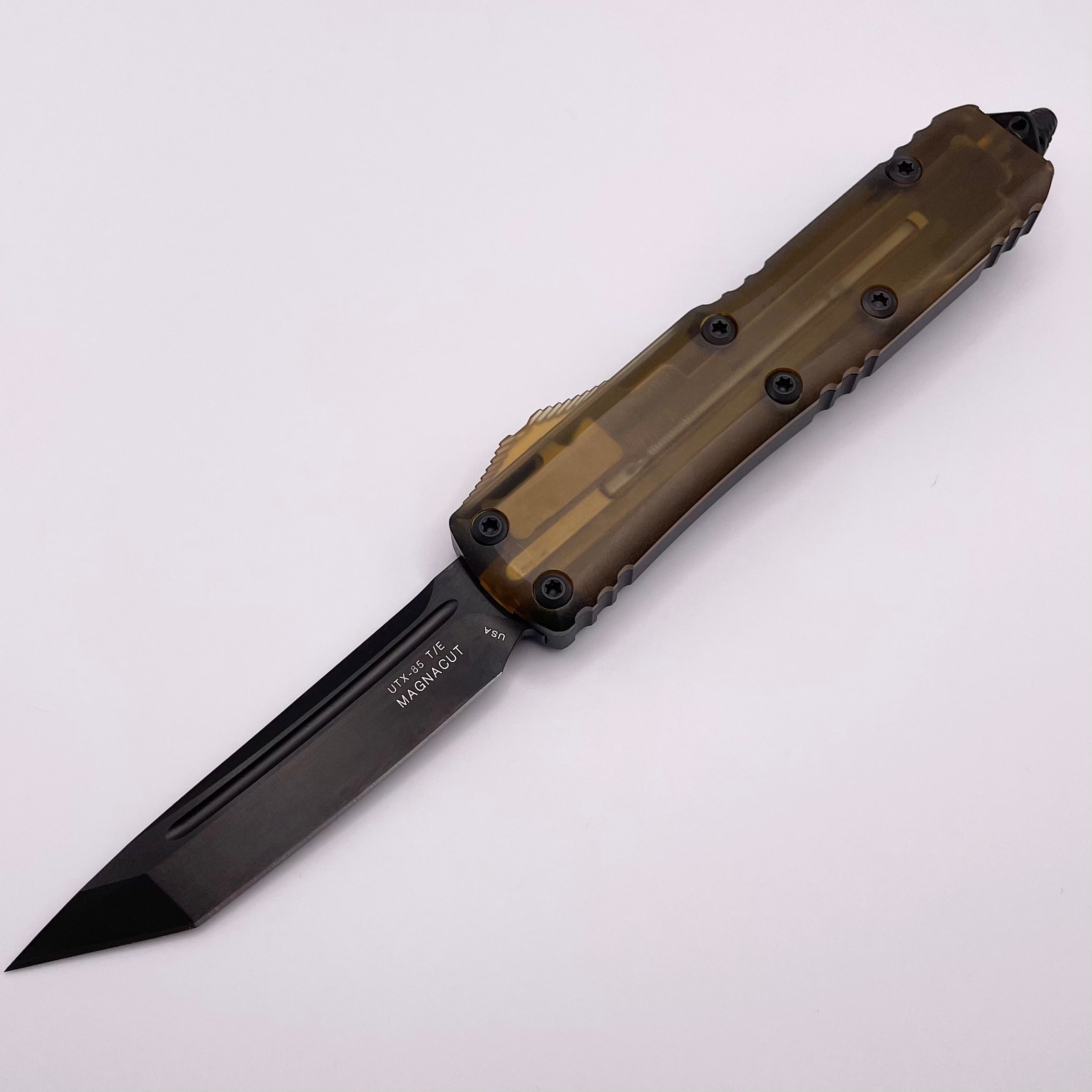 Microtech UTX-85 Signature Series Tanto DLC MagnaCut - Premium Pre-Owned EDC Knife