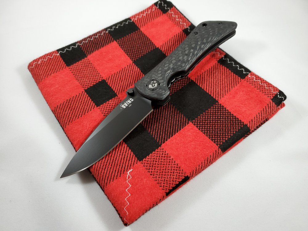 Premium Spider Monkey Carbon Fiber PVD Knife - Ultimate EDC Companion