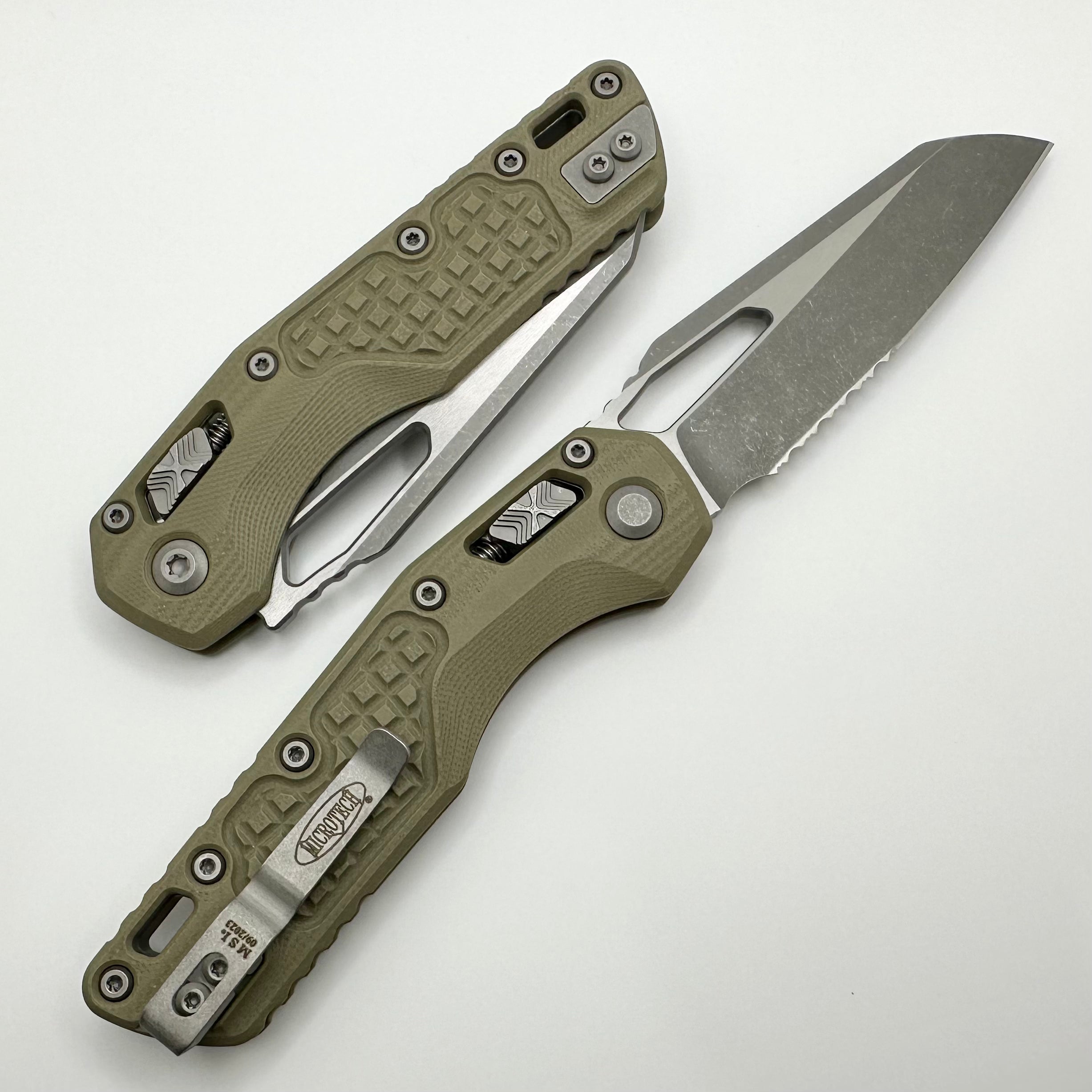 Microtech MSI RAM LOK Frag OD Green G-10 Knife - Ultimate Tactical Folding Blade