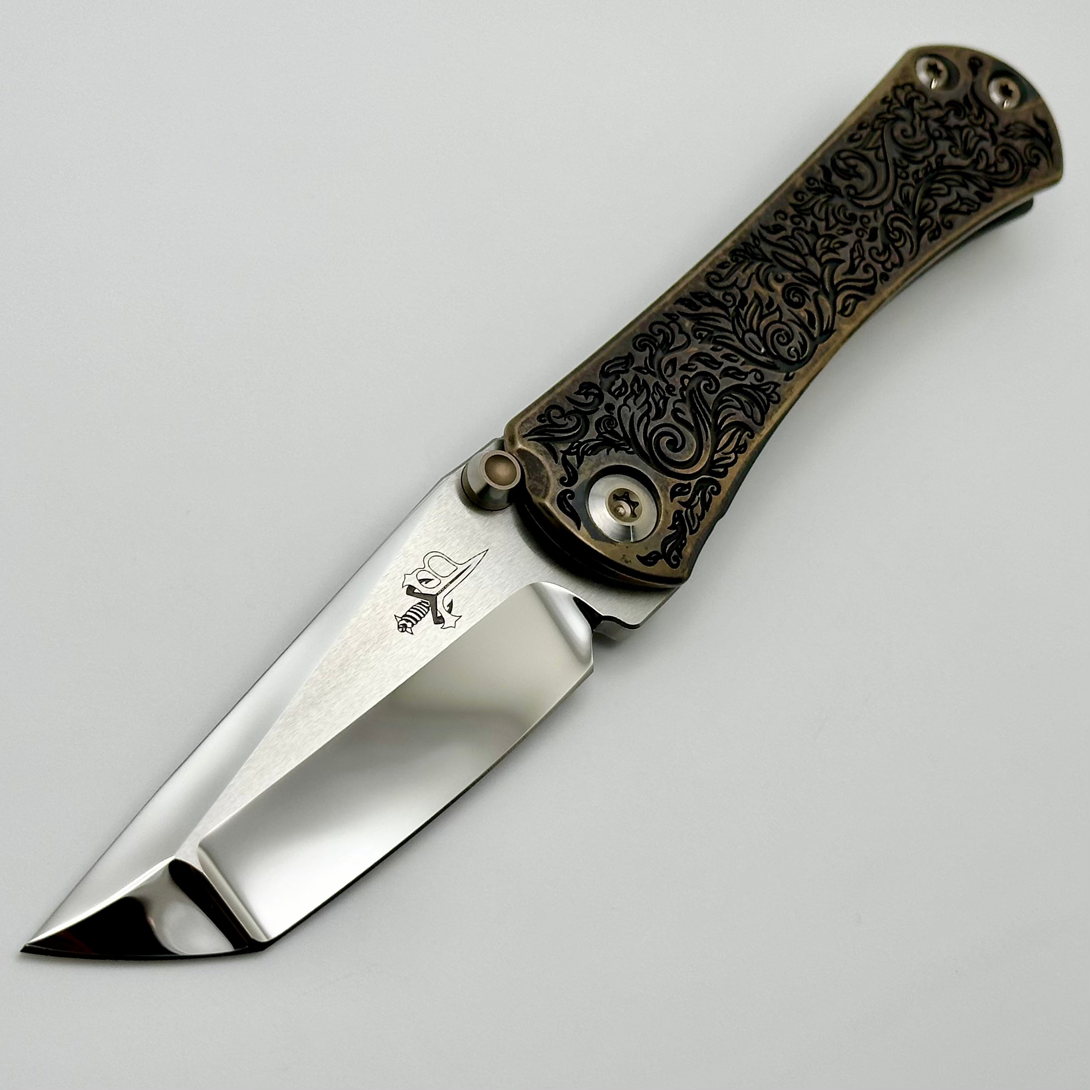 Premium Borka Blades & Marfione Custom SBTF Scroll TRD 2024 - Mirror Star Ground M390