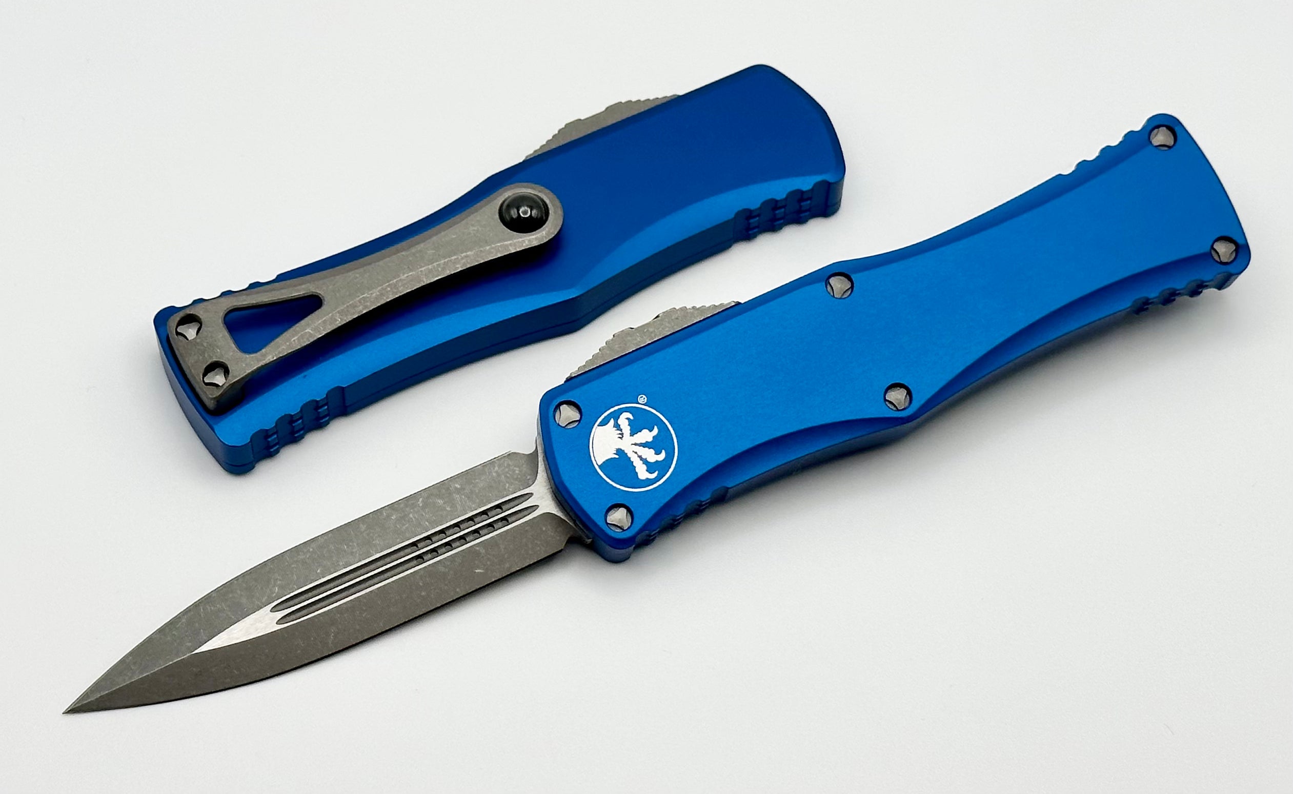 Microtech Hera Blue Double Edge Apocalyptic Knife - Premium M390 Steel