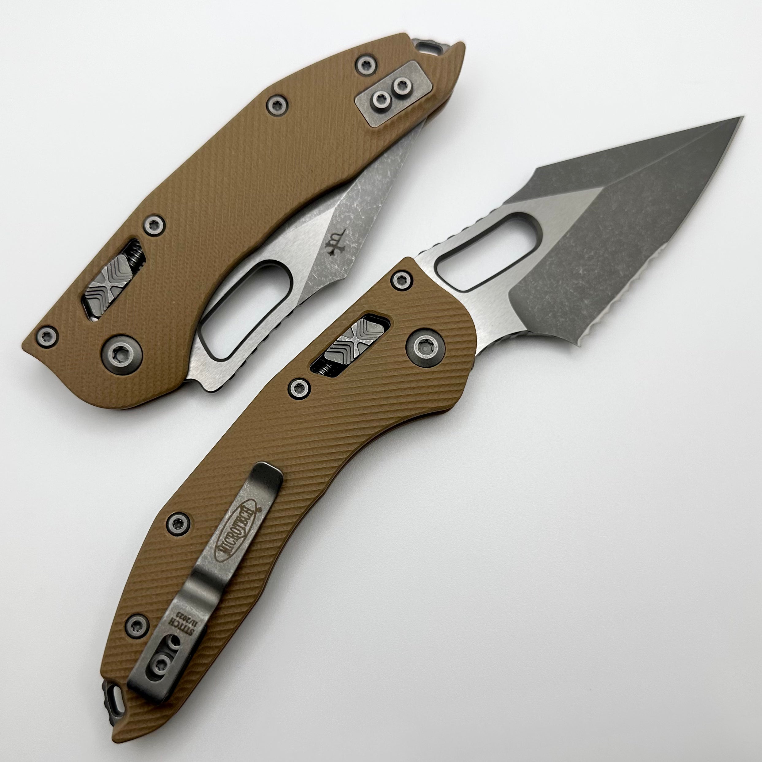 Microtech Stitch RAM LOK Premium Tactical Knife - Apocalyptic Finish