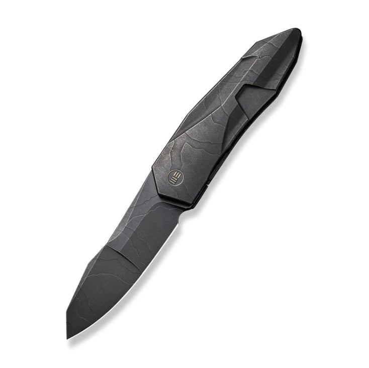 WE Knife Premium Integral Titanium Flipper - Black Etch 20CV WE22028-5