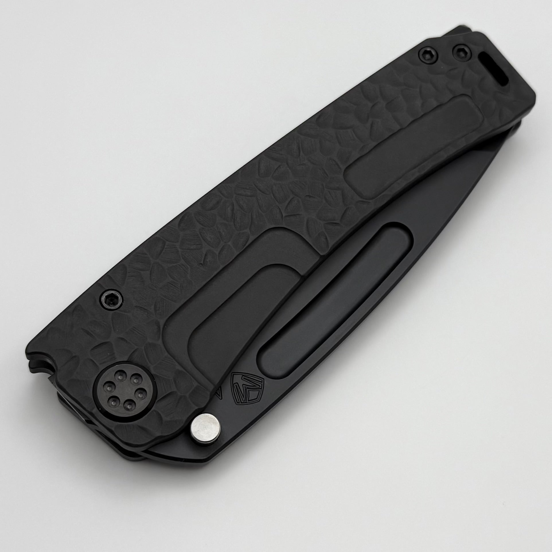 Medford Marauder H DLC Tanto Knife - Premium Black Titanium Handles & S45VN Blade