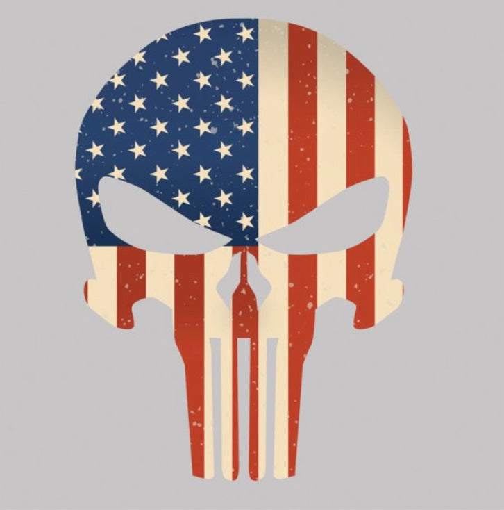 Premium USA Tactical Flag Skull Sticker - Ultimate Patriotic Decal