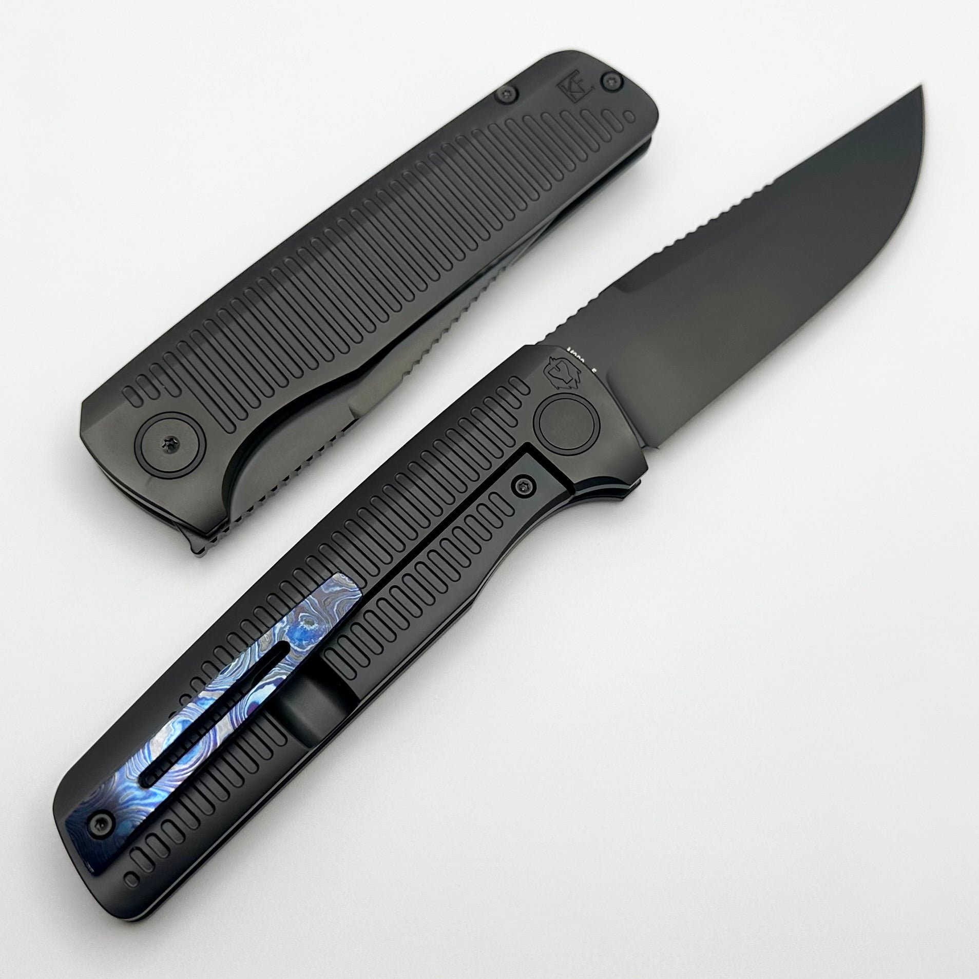 Premium Custom Knife Factory GNOME Titanium Folding Knife