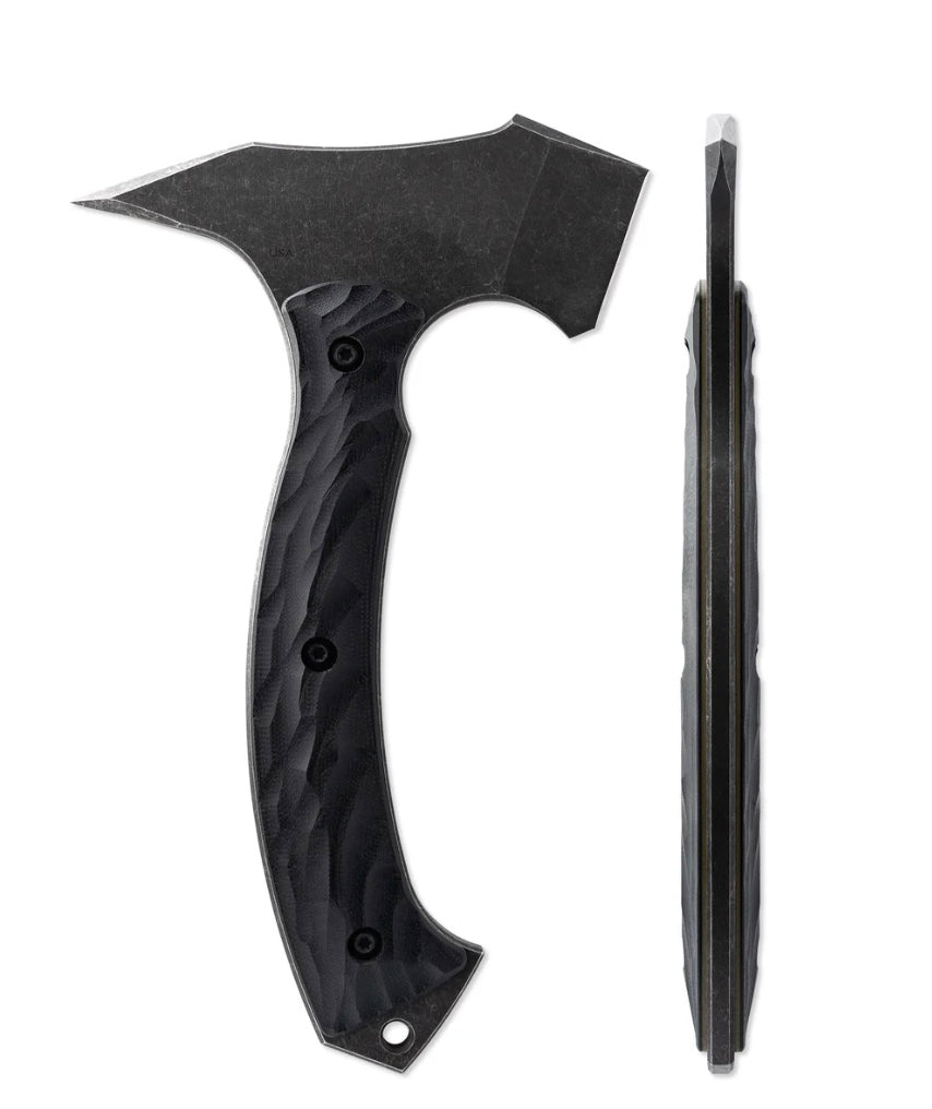 Toor Knives F13 Tactical Tomahawk - Black G-10 & D2 Steel