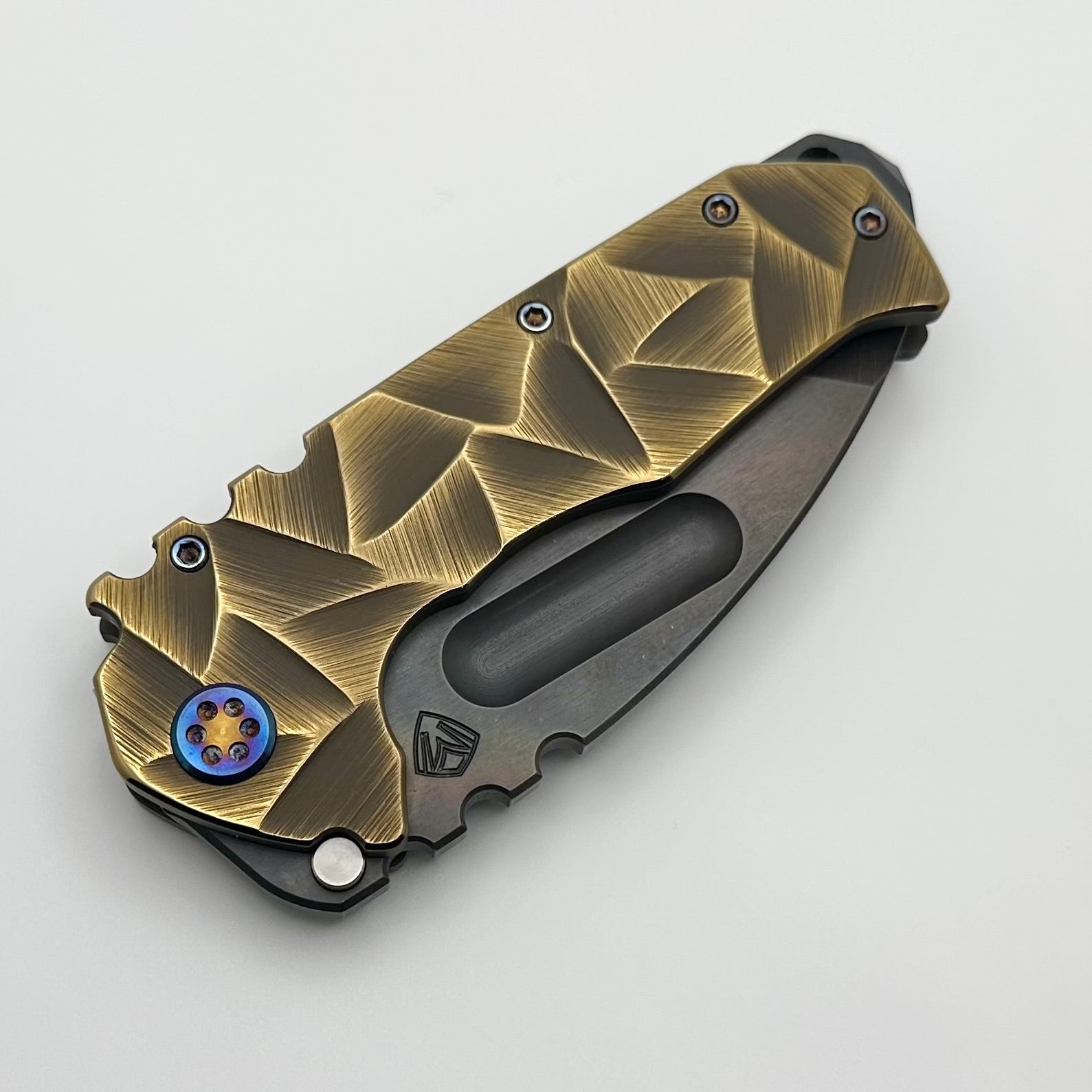 Medford Knife Praetorian TI S35VN - Premium Tactical Tanto Blade with Flamed Titanium Hardware