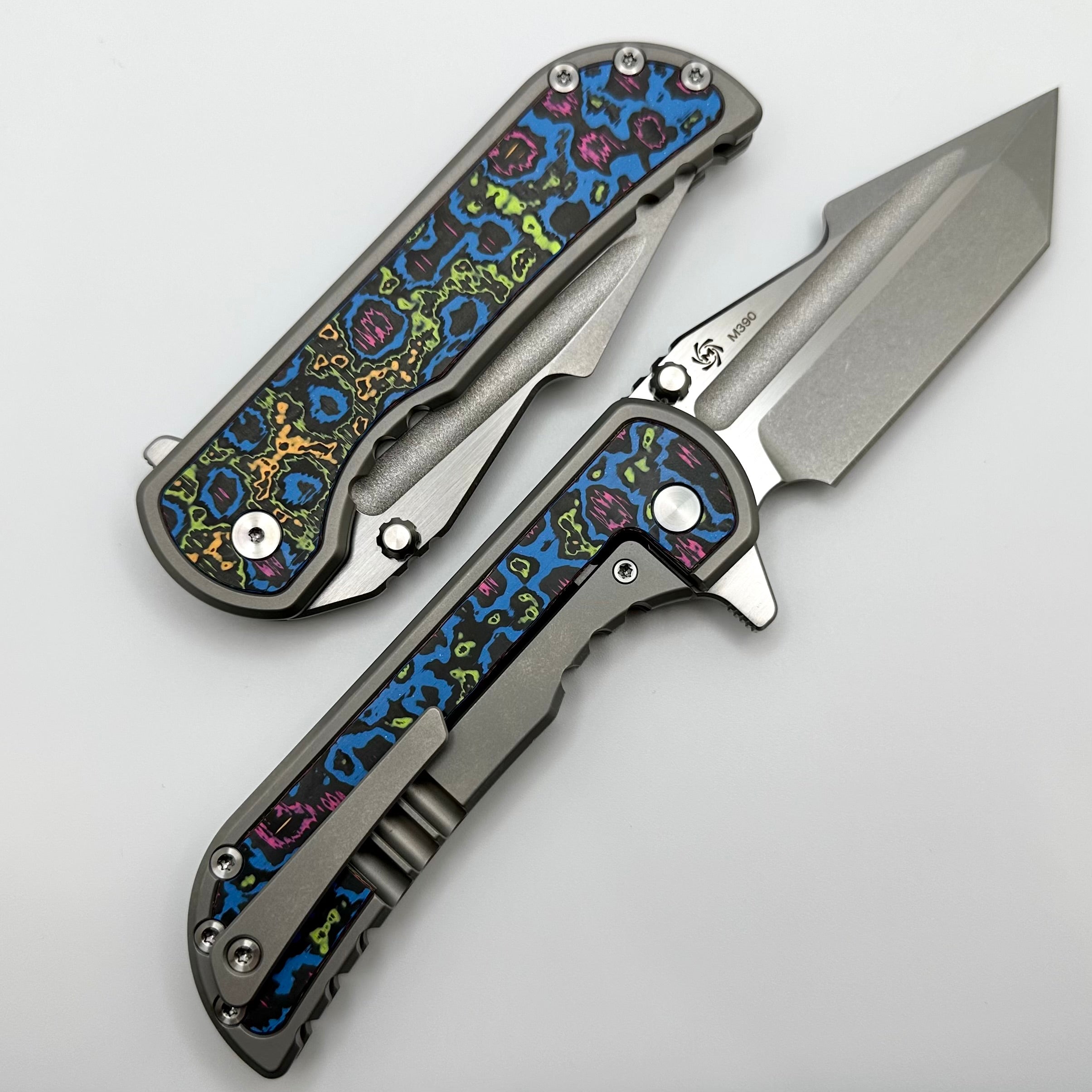 Ultimate Mechforce Alphahunter Apocalypse Knife - Premium M390 Steel & 80's Carbon Ceramic Inlays