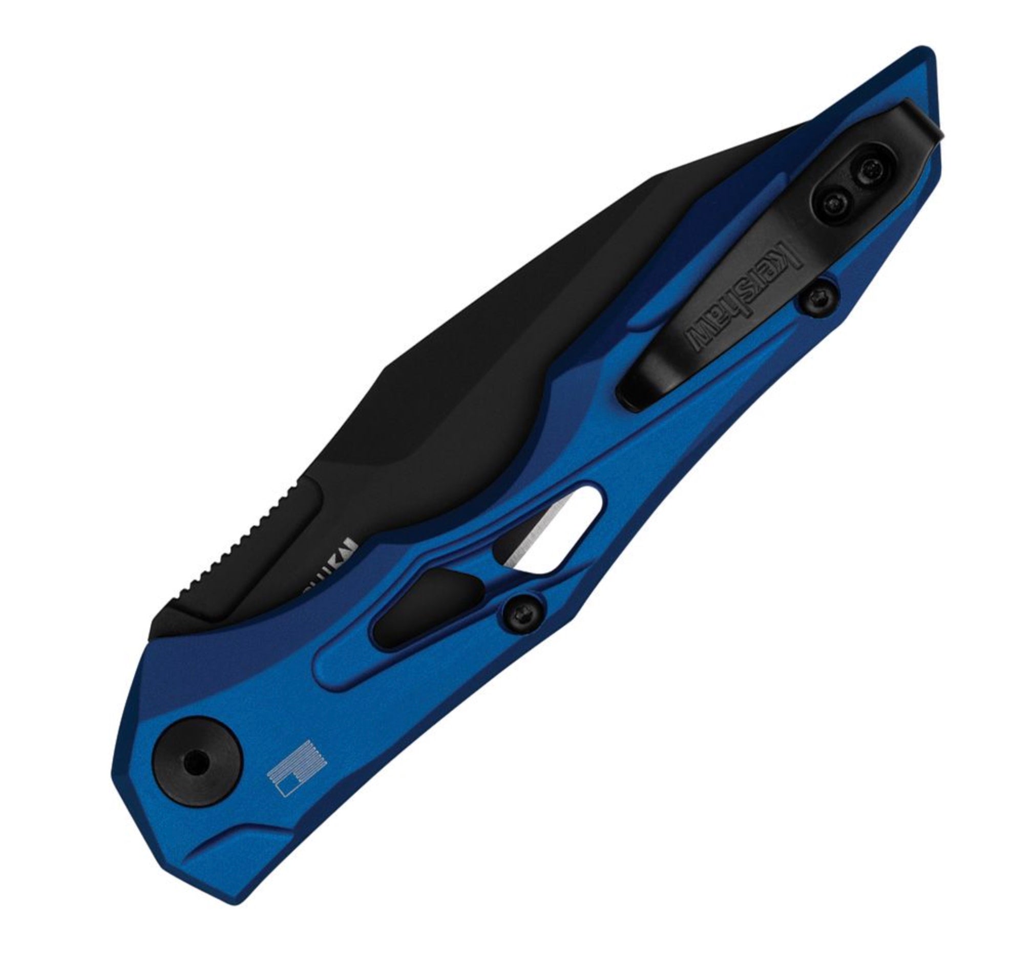 Kershaw Launch 13 Ultimate Tactical Pocketknife - Blue Handle & Black CPM-154 Blade