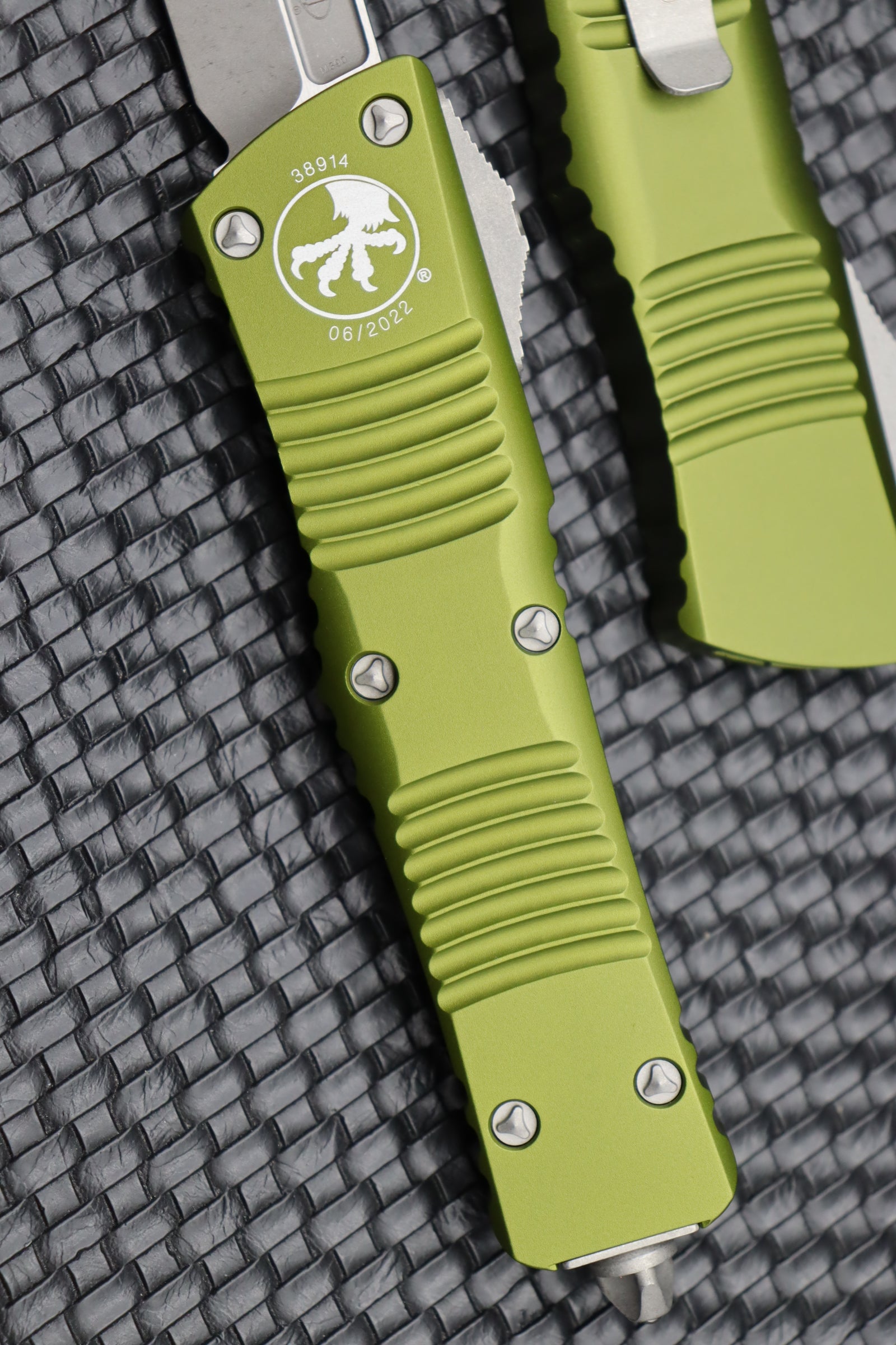 Microtech Combat Troodon OD Green Apocalyptic Bowie - Ultimate Tactical OTF Knife