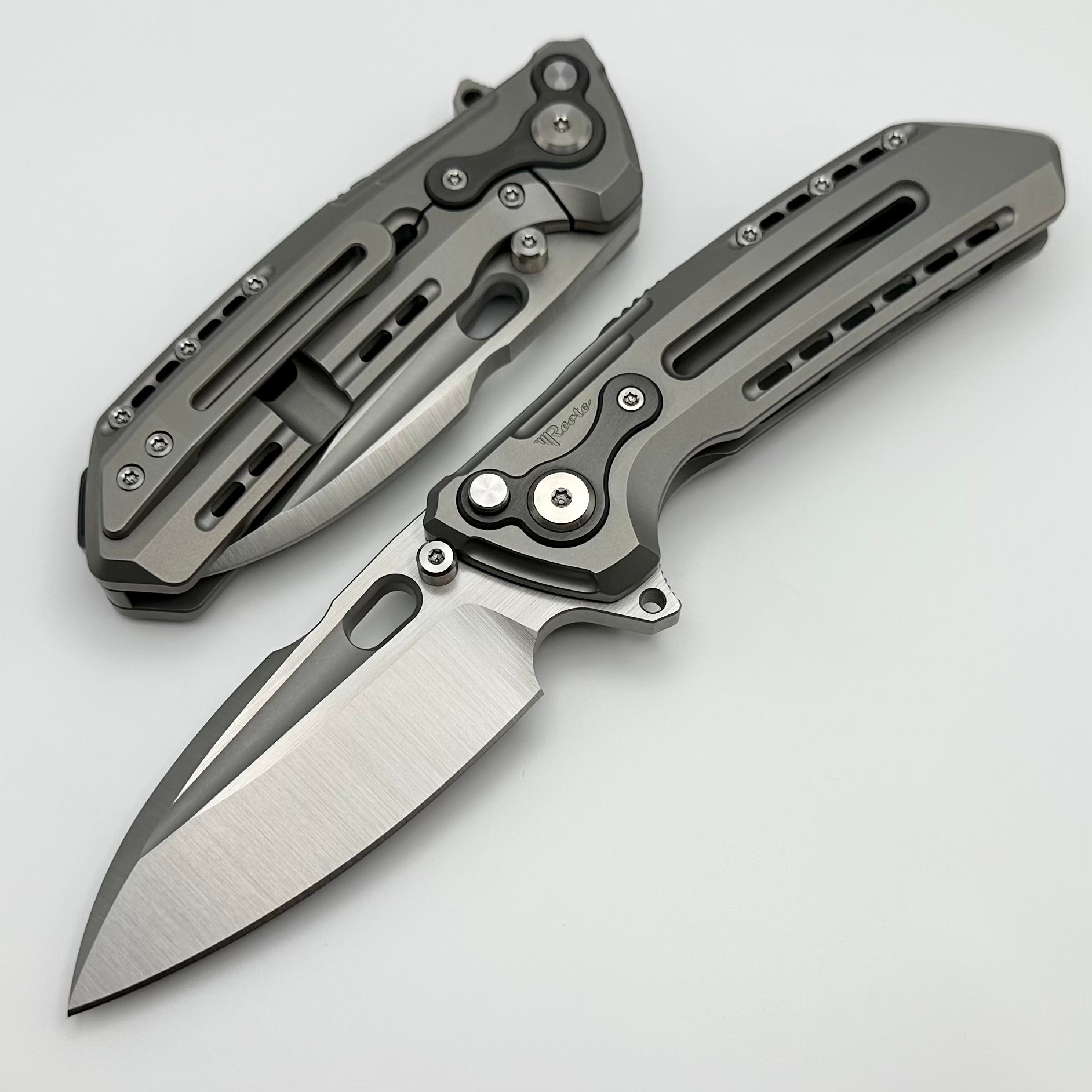 Ultimate Reate T6000 Titanium Folding Knife with Zirconium Inlays & M390 Blade
