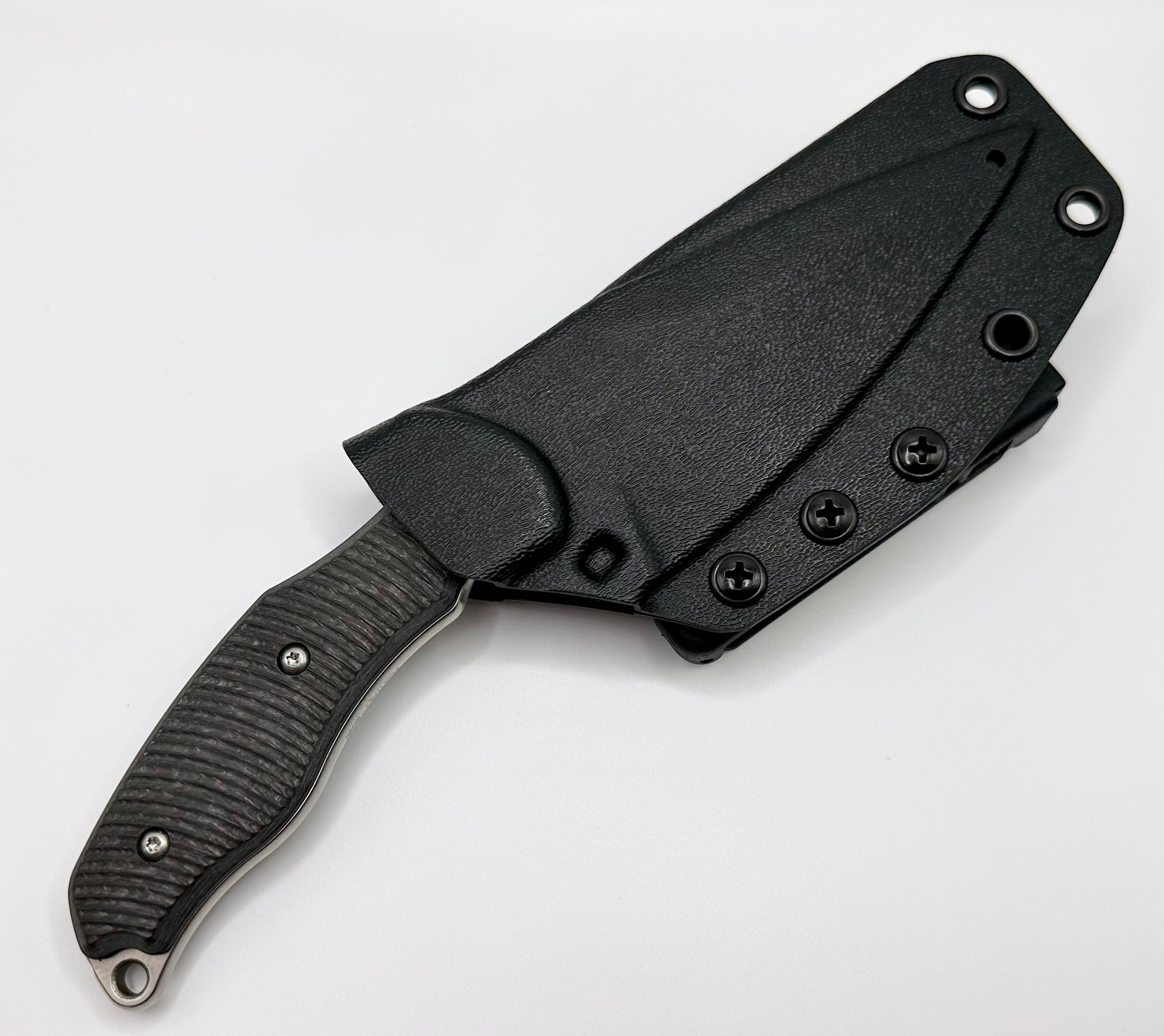 Borka Blades SB1 Premium Fixed Blade Knife - PVD M390 & Carbon Fiber