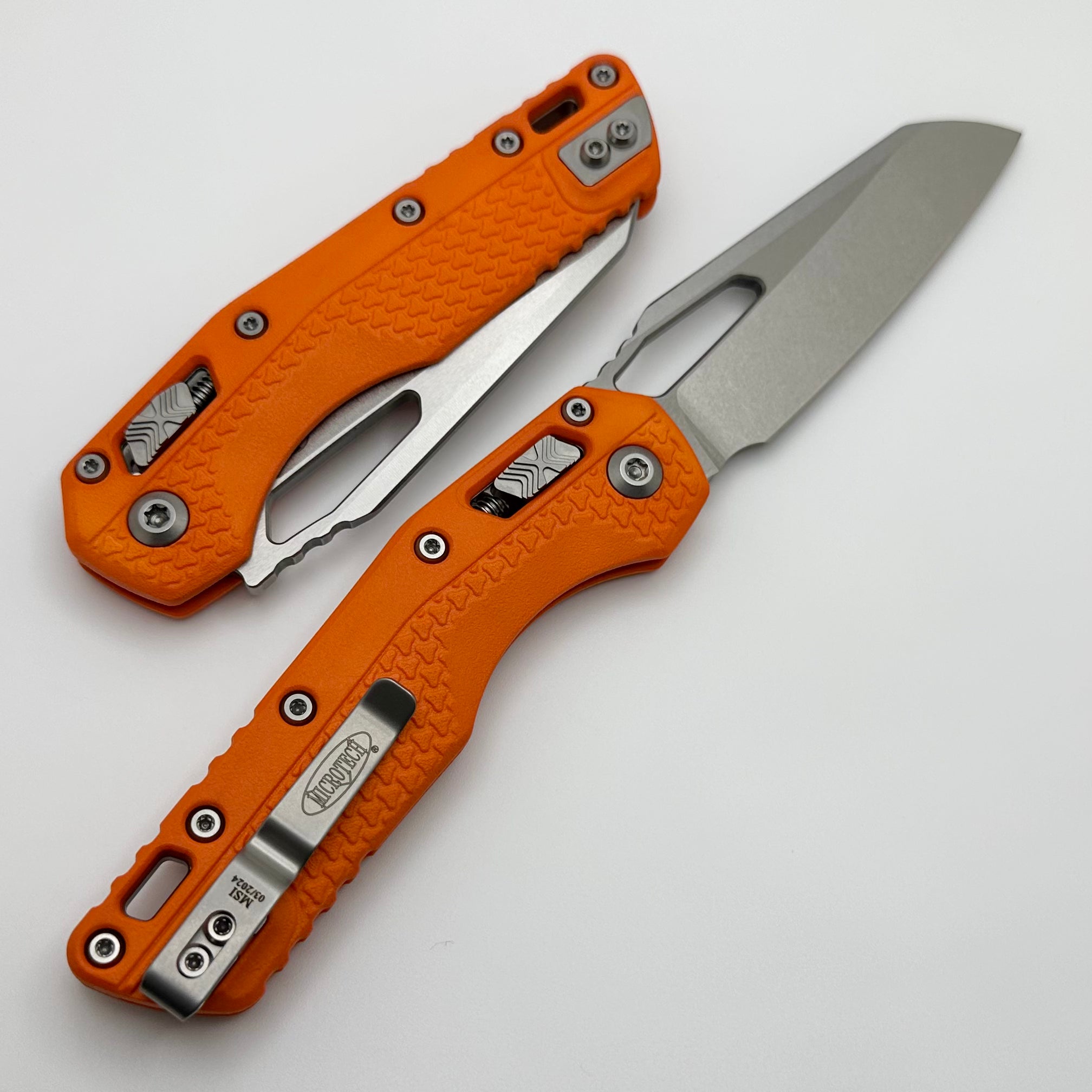 Microtech MSI RAM LOK Premium Folding Knife - Orange Polymer & M390MK Steel