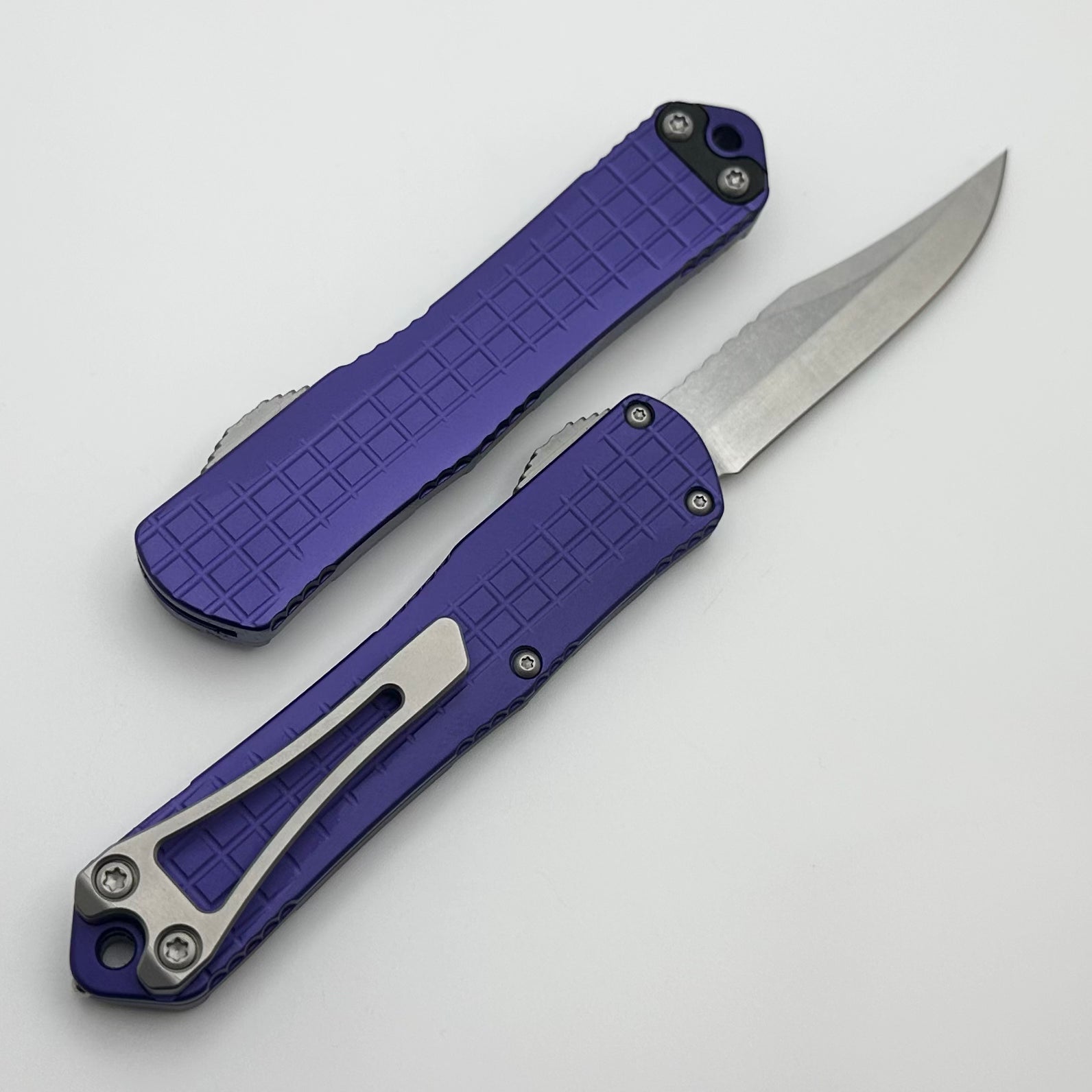 Heretic Knives Manticore S: Premium Purple Frag & Stonewash Bowie in MagnaCut