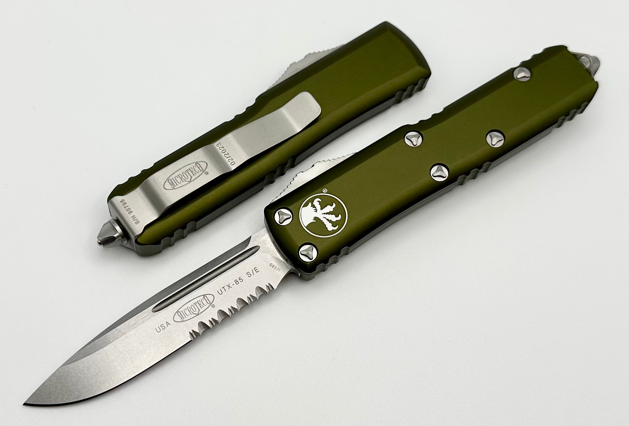 Microtech UTX-85 Premium EDC Knife - OD Green Stonewash Finish