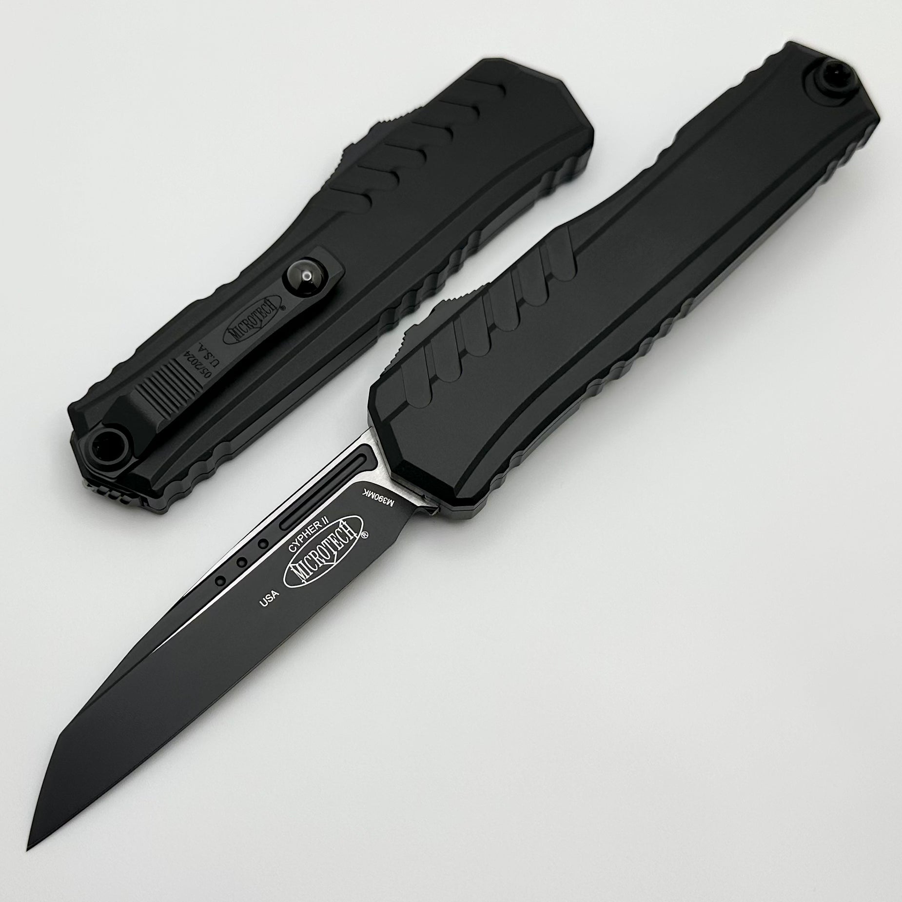 Microtech Cypher II Black Tactical Premium OTF Knife