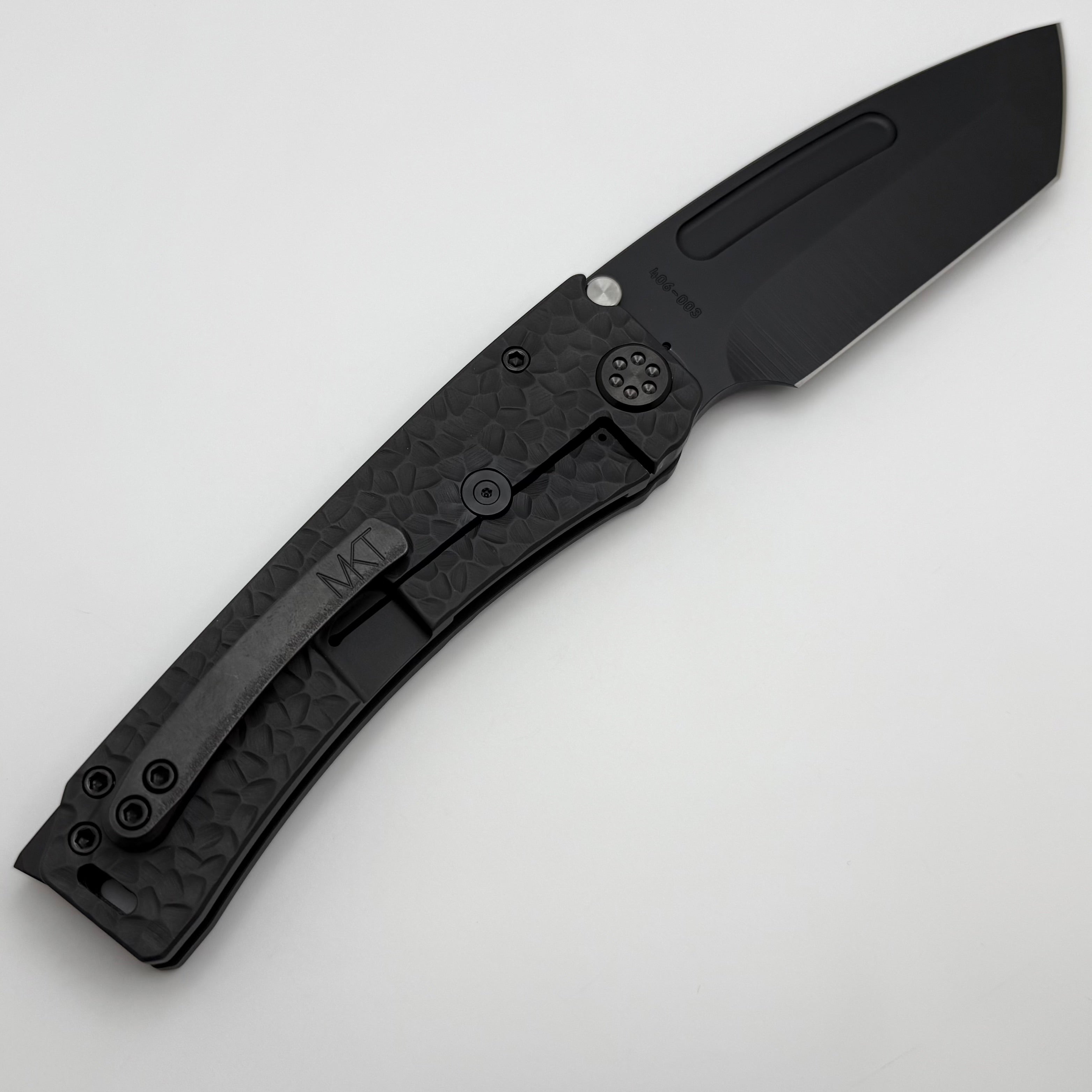 Medford Marauder H DLC Tanto Knife - Premium Black Titanium Handles & S45VN Blade