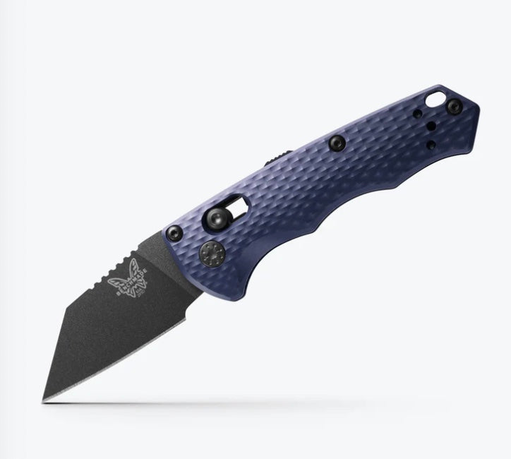 Benchmade Auto Partial Immunity - Premium Compact Knife with CPM-M4 Blade & Crater Blue Aluminum Handle