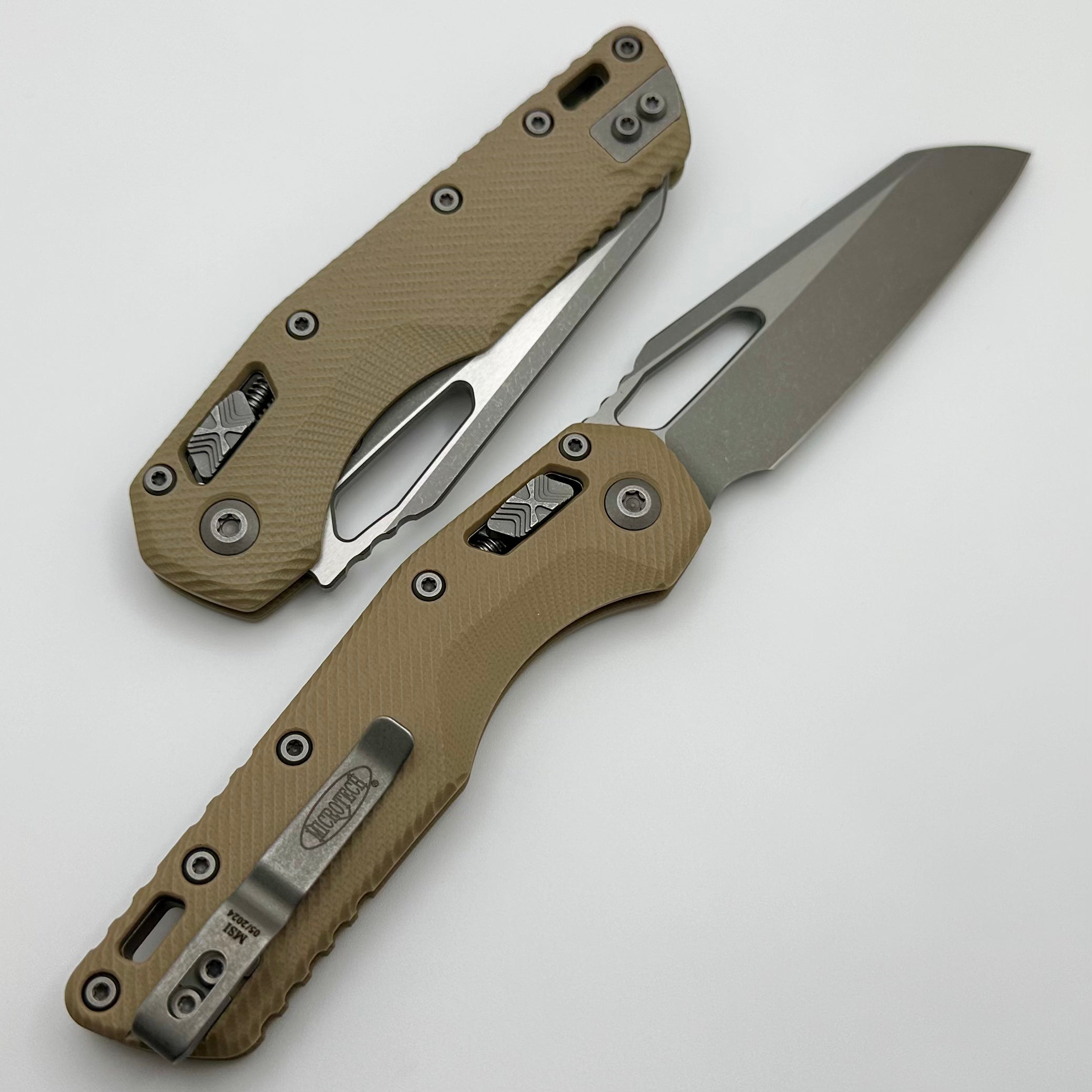 Microtech MSI RAM-LOK Premium Tactical Knife - Apocalyptic M390MK Blade & Fluted G-10 Handle