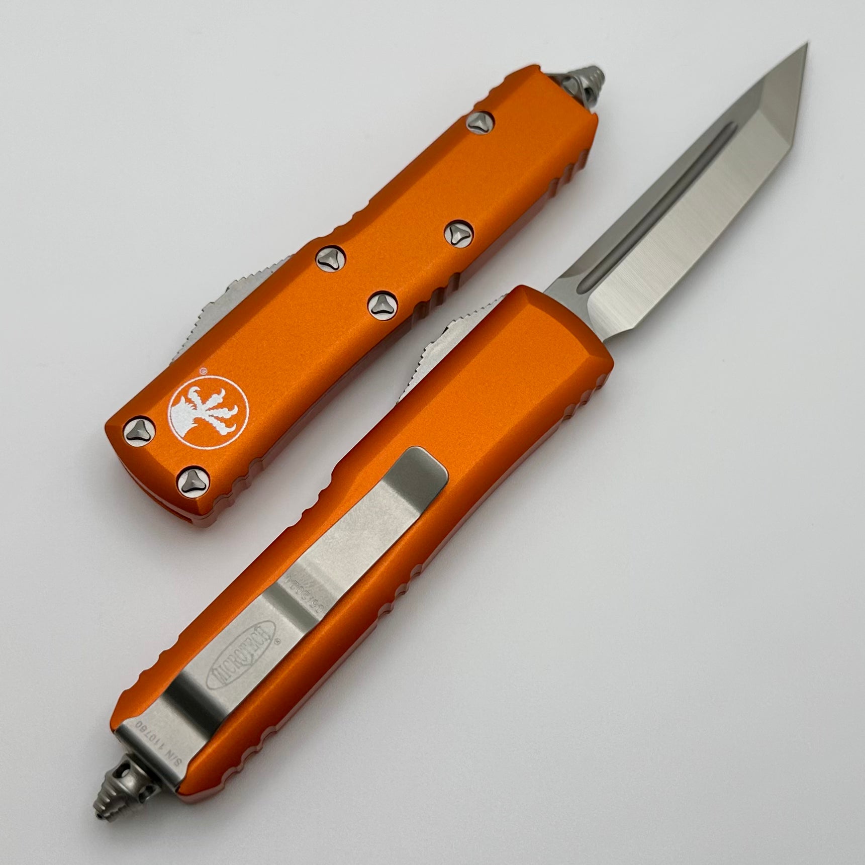 Microtech UTX-85 Tanto Satin & Orange EDC Knife - Premium Everyday Carry