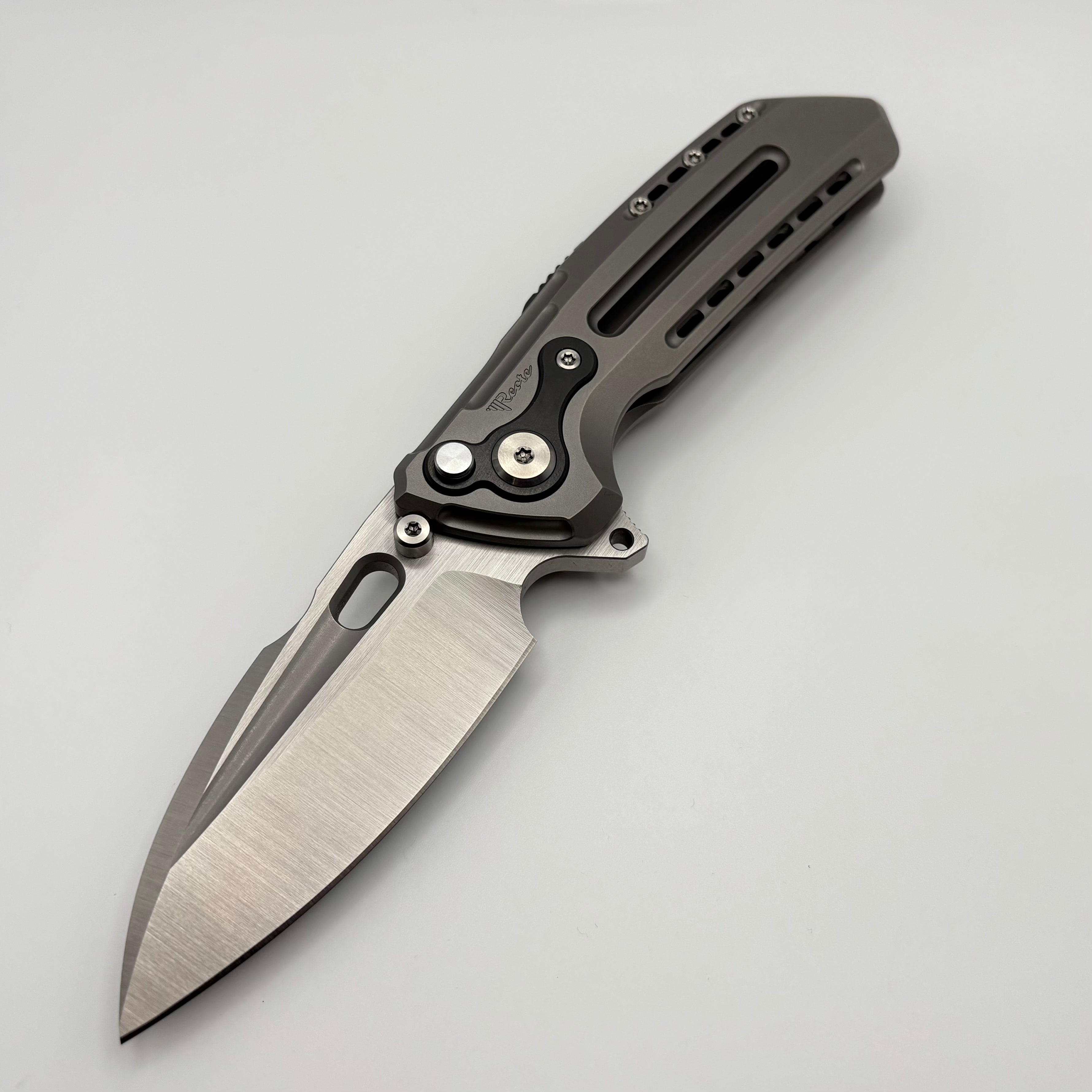 Premium Pre-Owned Reate T6000 Titanium Knife with Zirconium Accents & M390 Blade