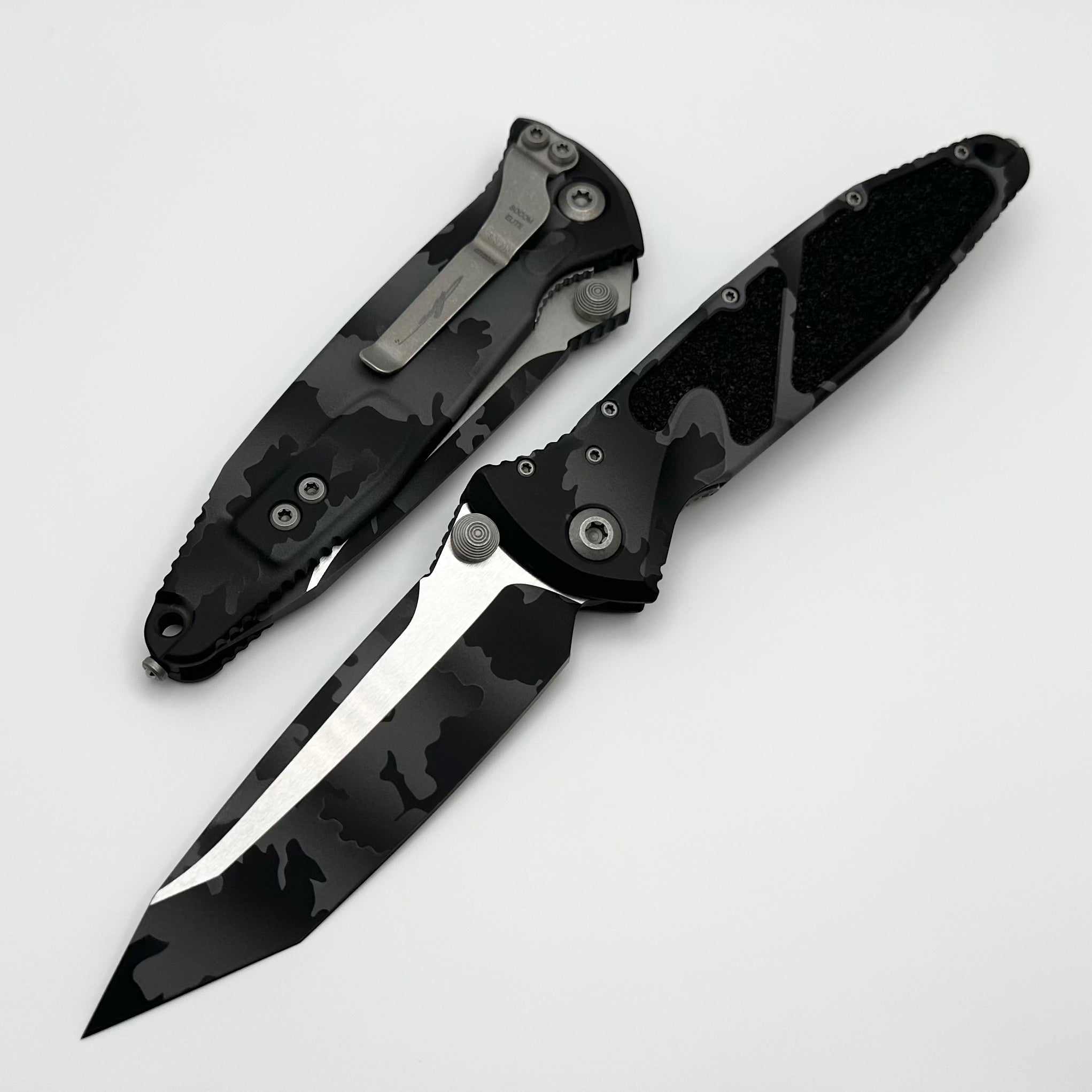 Premium Microtech Socom Elite T/E Manual Tactical Knife - Urban Camo Signature Series (161-1UCS) - Limited Edition