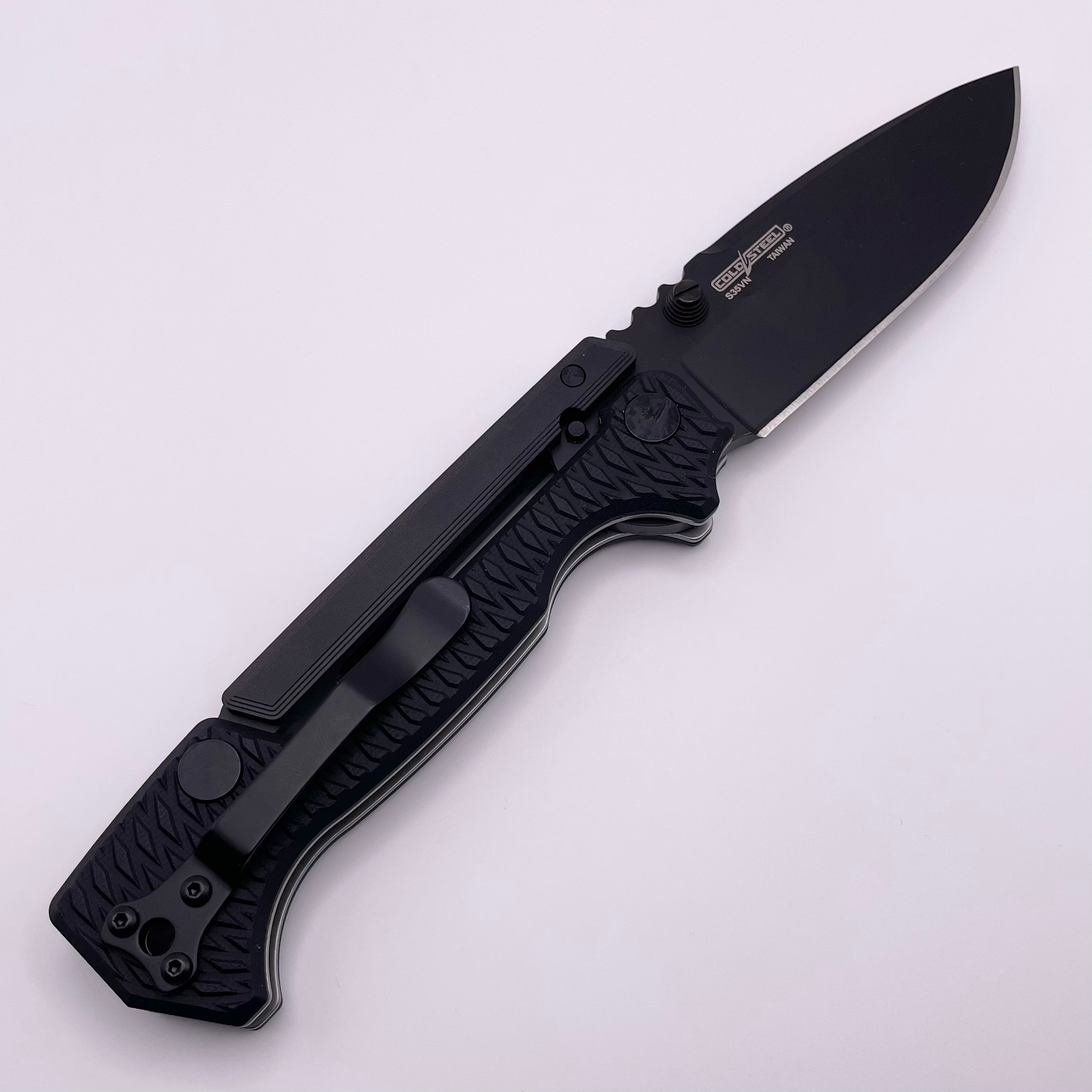 Premium Cold Steel AD-15 Tactical Folding Knife - Black G-10 & S35VN Blade