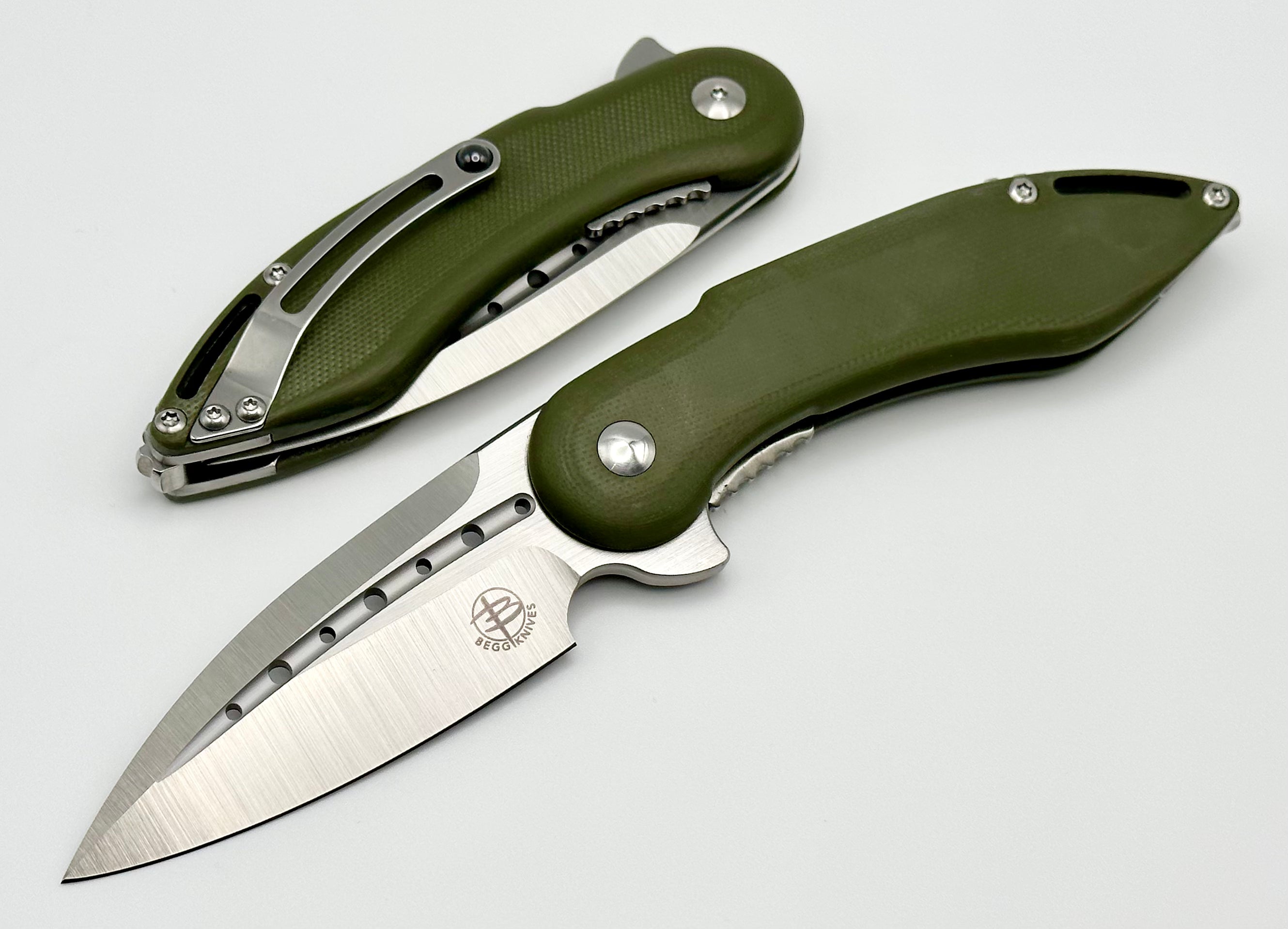 Premium Begg Knives Mini Glimpse OD G-10 & D2 - Ultimate EDC Companion