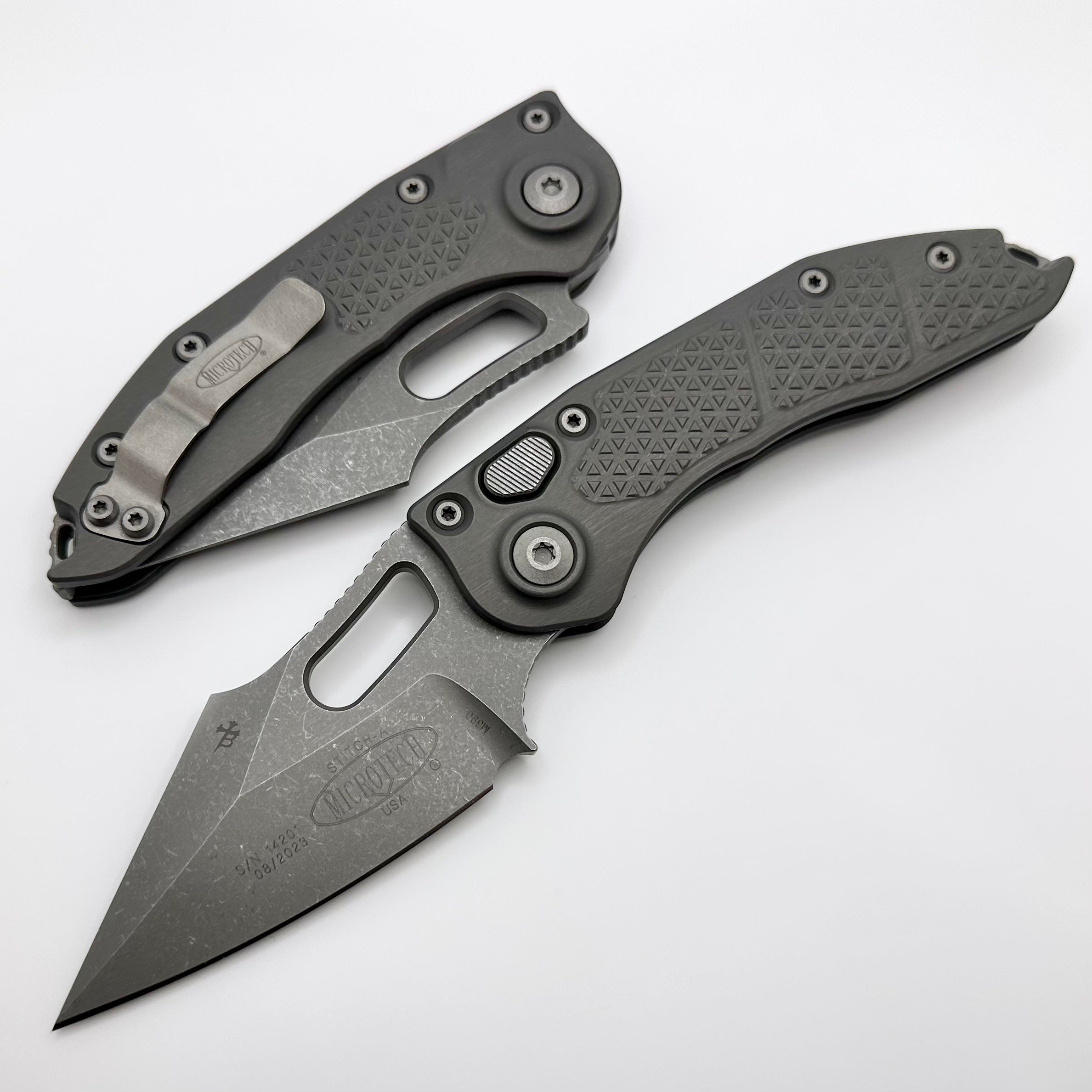 Microtech Borka Stitch Apocalyptic Tactical Knife - Premium M390 Blade