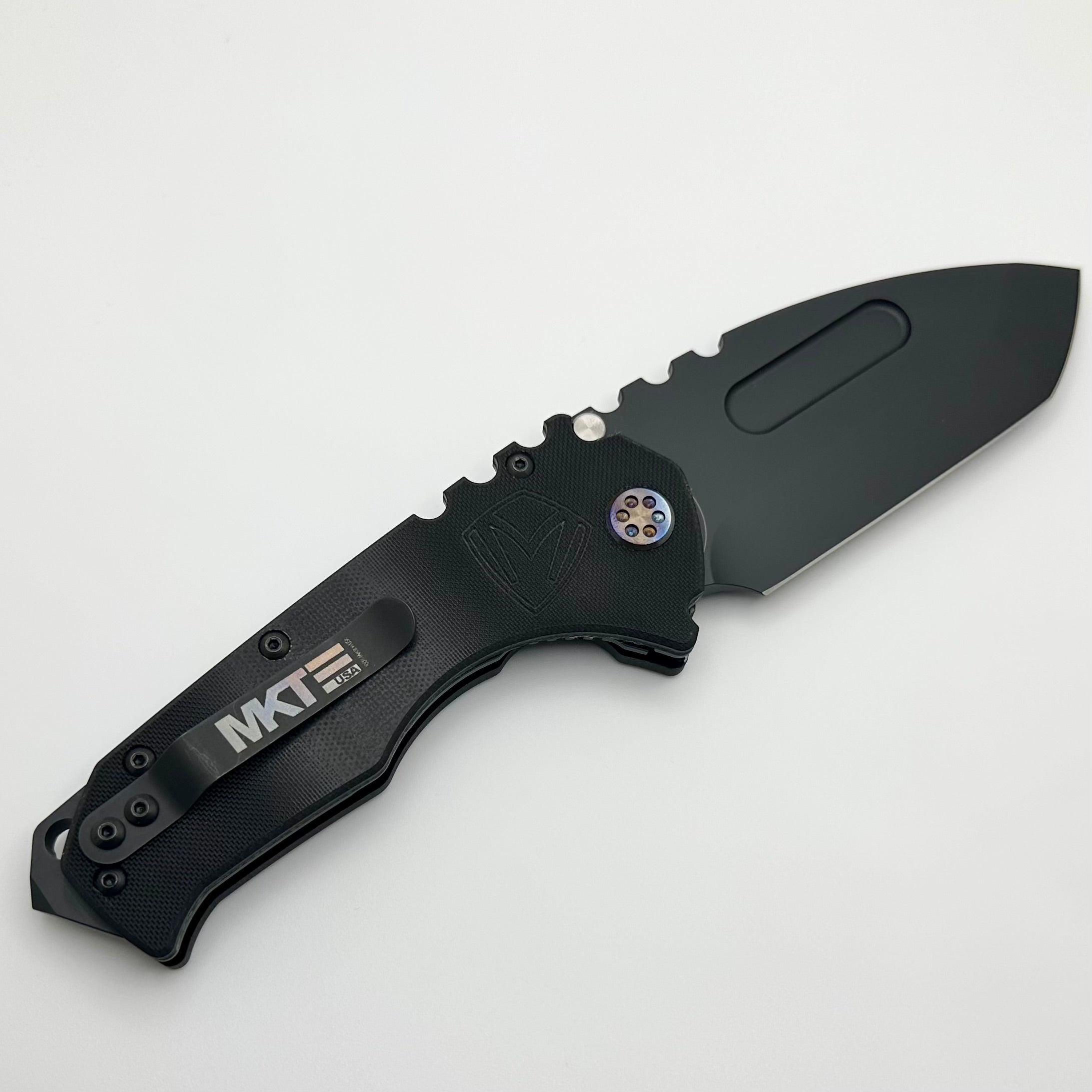 Medford Scout M/P Praetorian Tactical Tanto Knife - Black G10 & DLC Coated D2 Blade