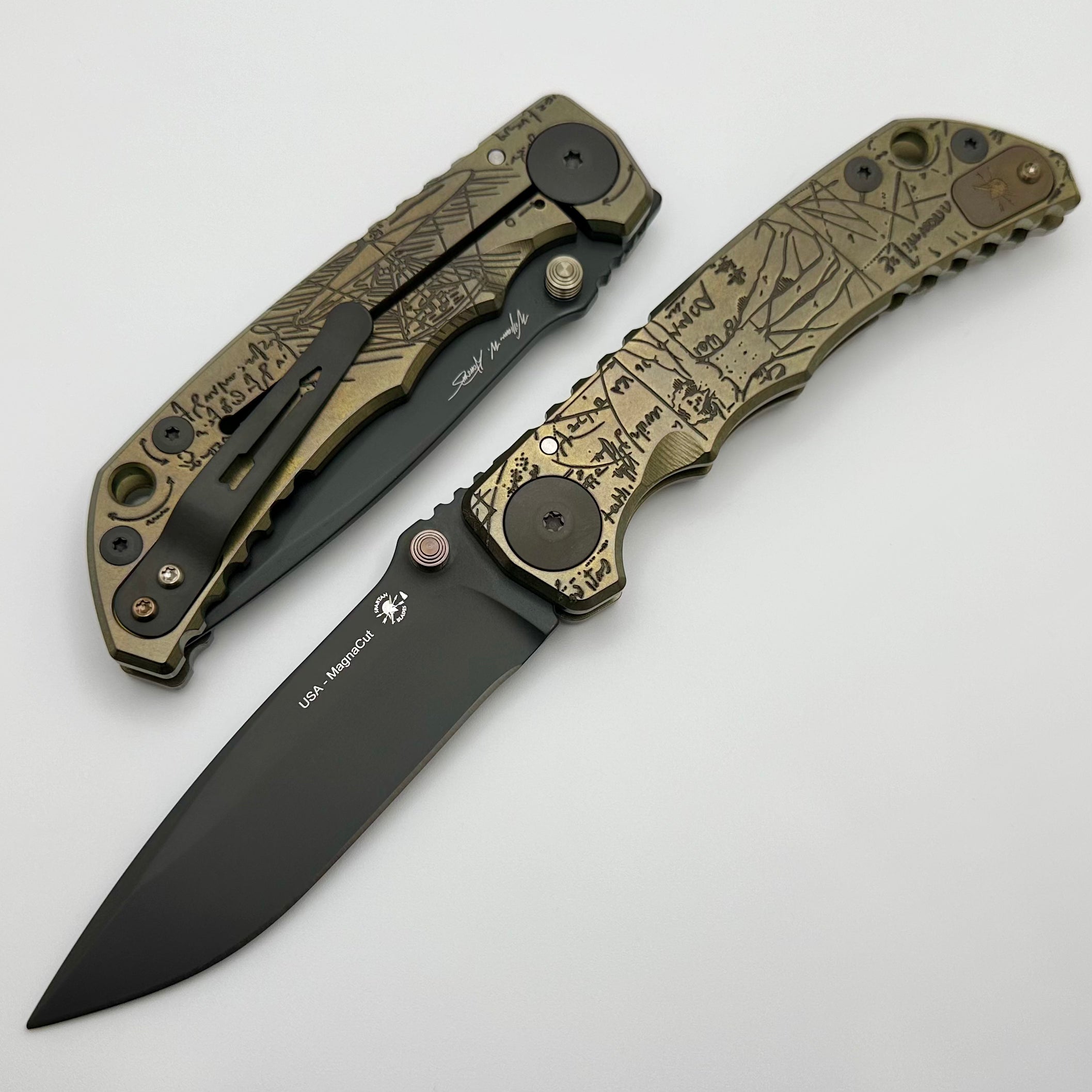 Spartan Blades Harsey Folder 2023 - Premium Vitruvian Man Edition