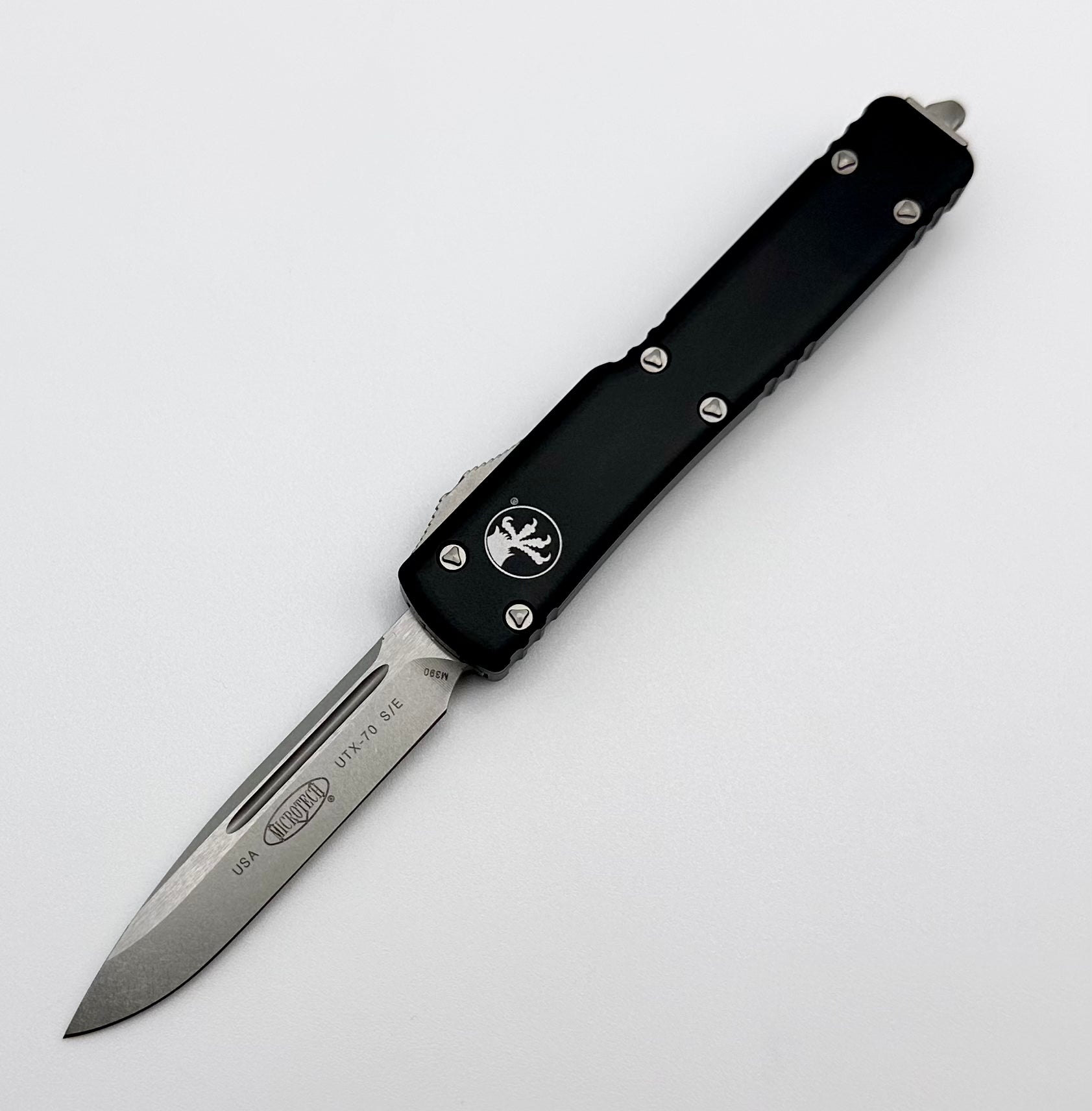 Microtech UTX-70 Premium Compact Tactical Knife - Stonewash & Black