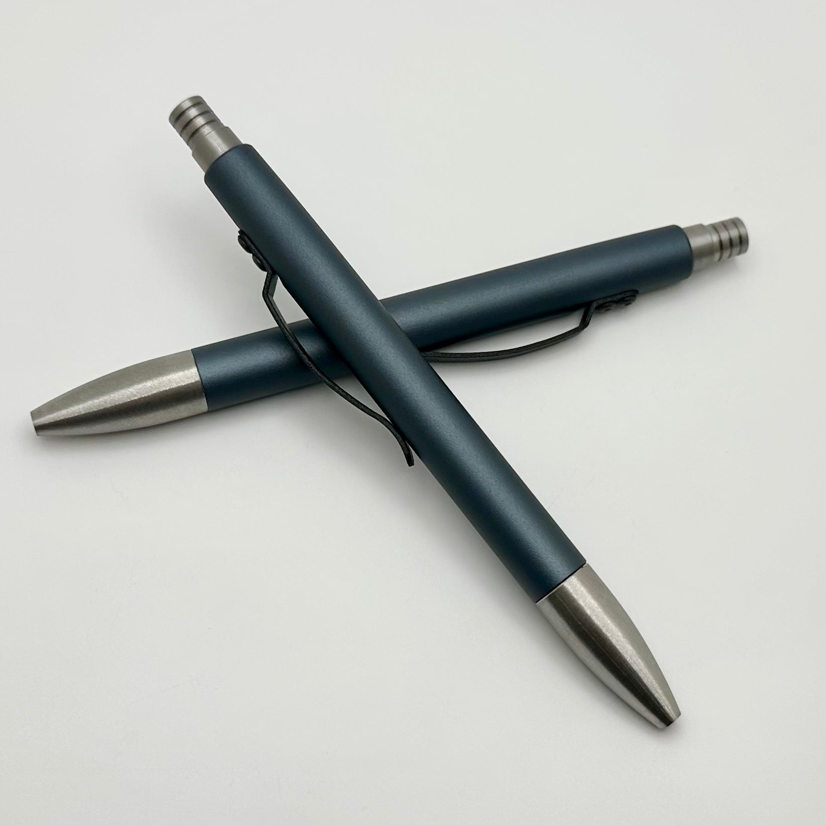 Premium Tuff Writer Retro Click Pen - Sniper Gray Aluminum Edition