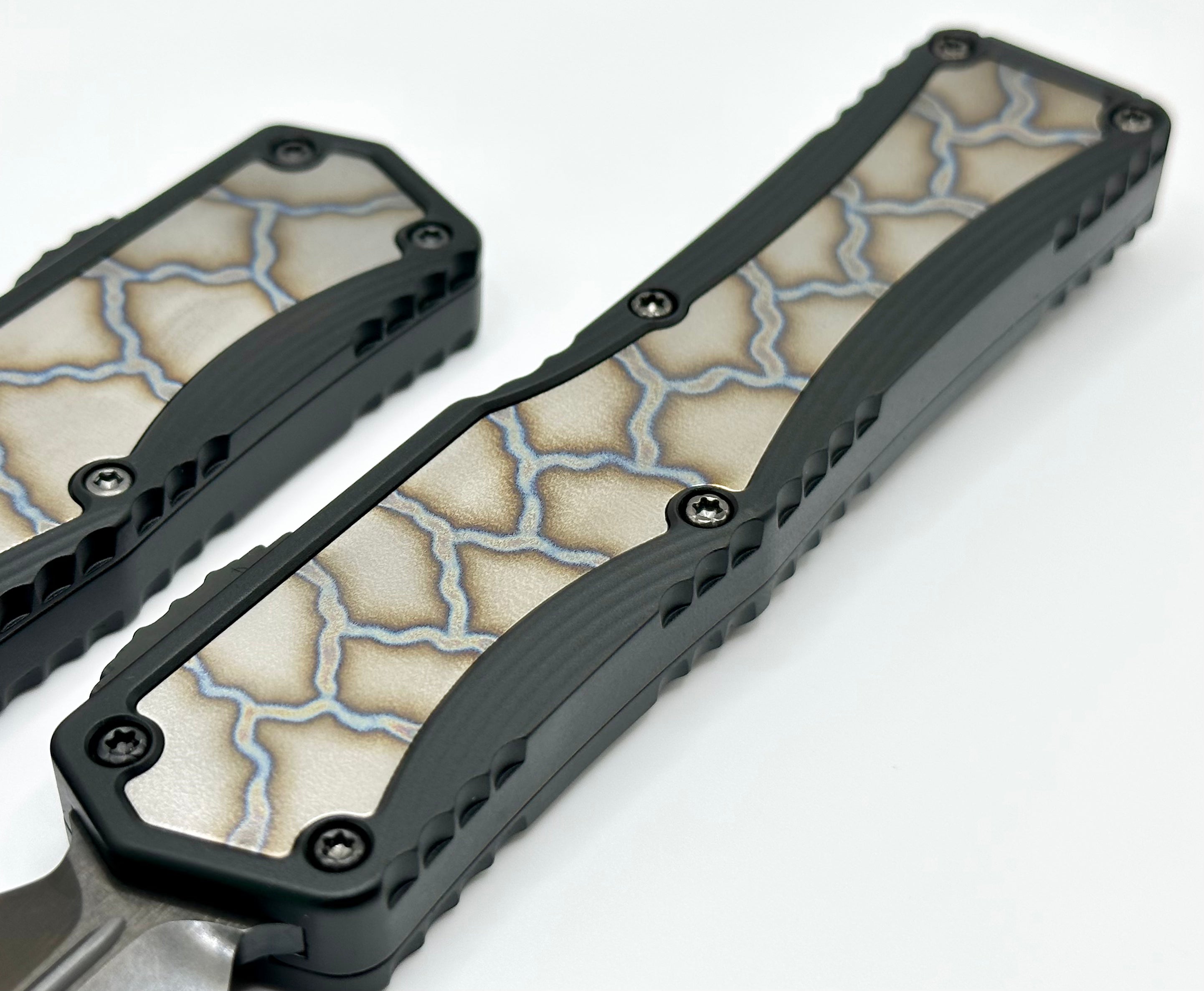 Heretic Knives Colossus D/E Premium Tactical Folding Knife with Flamed Titanium Inlay & DLC Coating