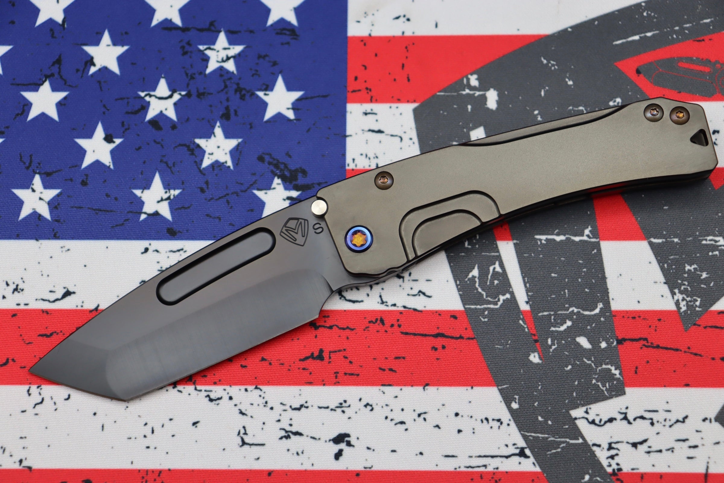 Medford Slim Midi Tanto EDC Knife - Premium PVD Coated S35VN Blade & Flamed Hardware