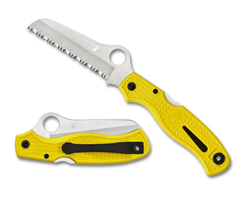 Premium Spyderco Atlantic Salt: Ultimate Marine & Rescue Knife with H-2 Steel