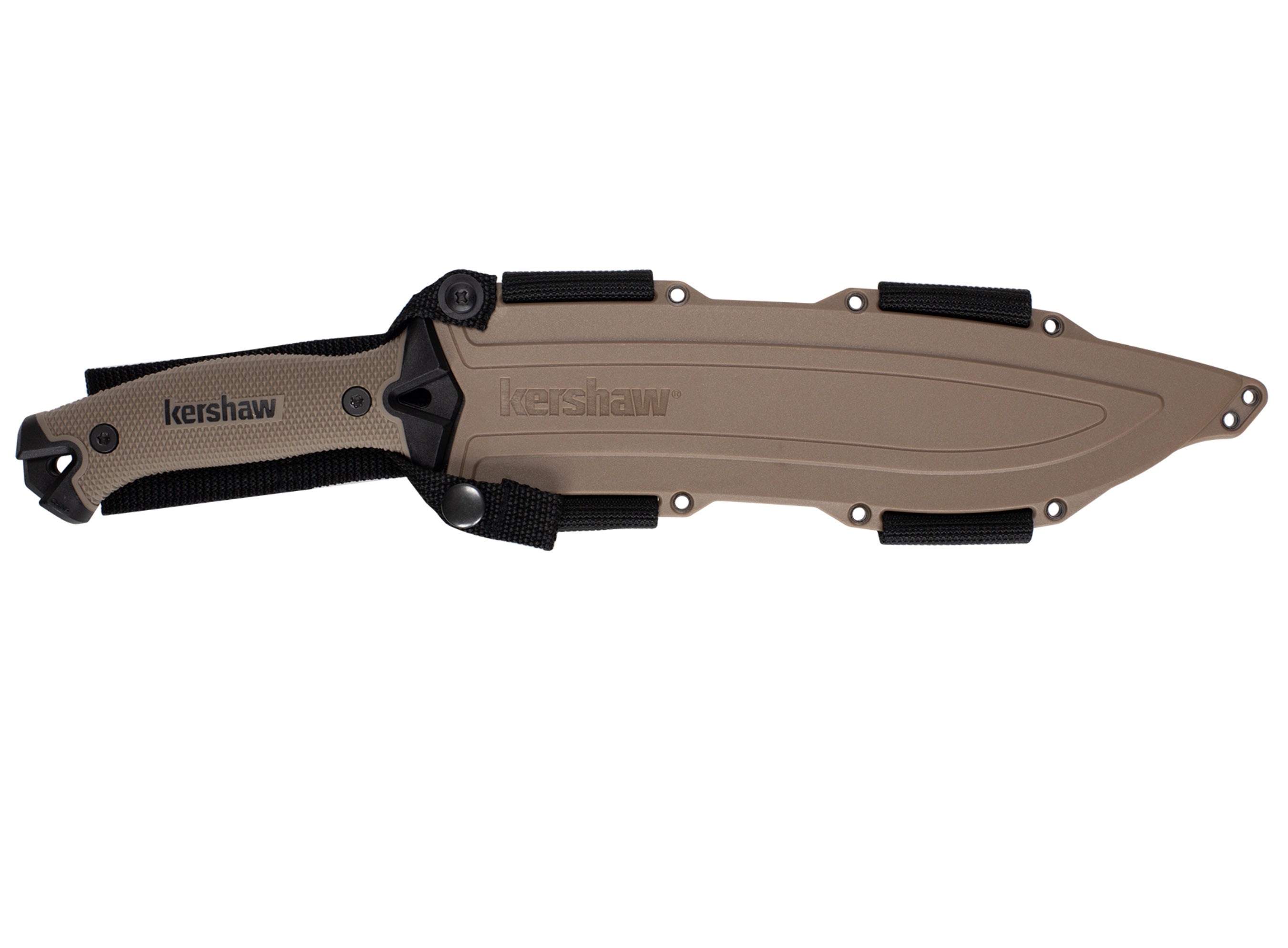 Kershaw Camp 10 Ultimate Survival Machete - Tan & Black