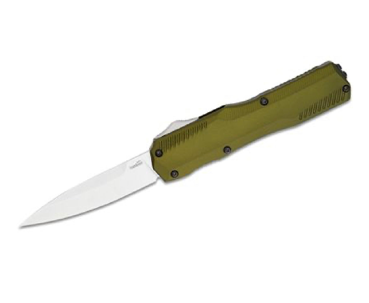 Kershaw Livewire Premium OTF Automatic Knife - Olive Green Aluminum & MagnaCut