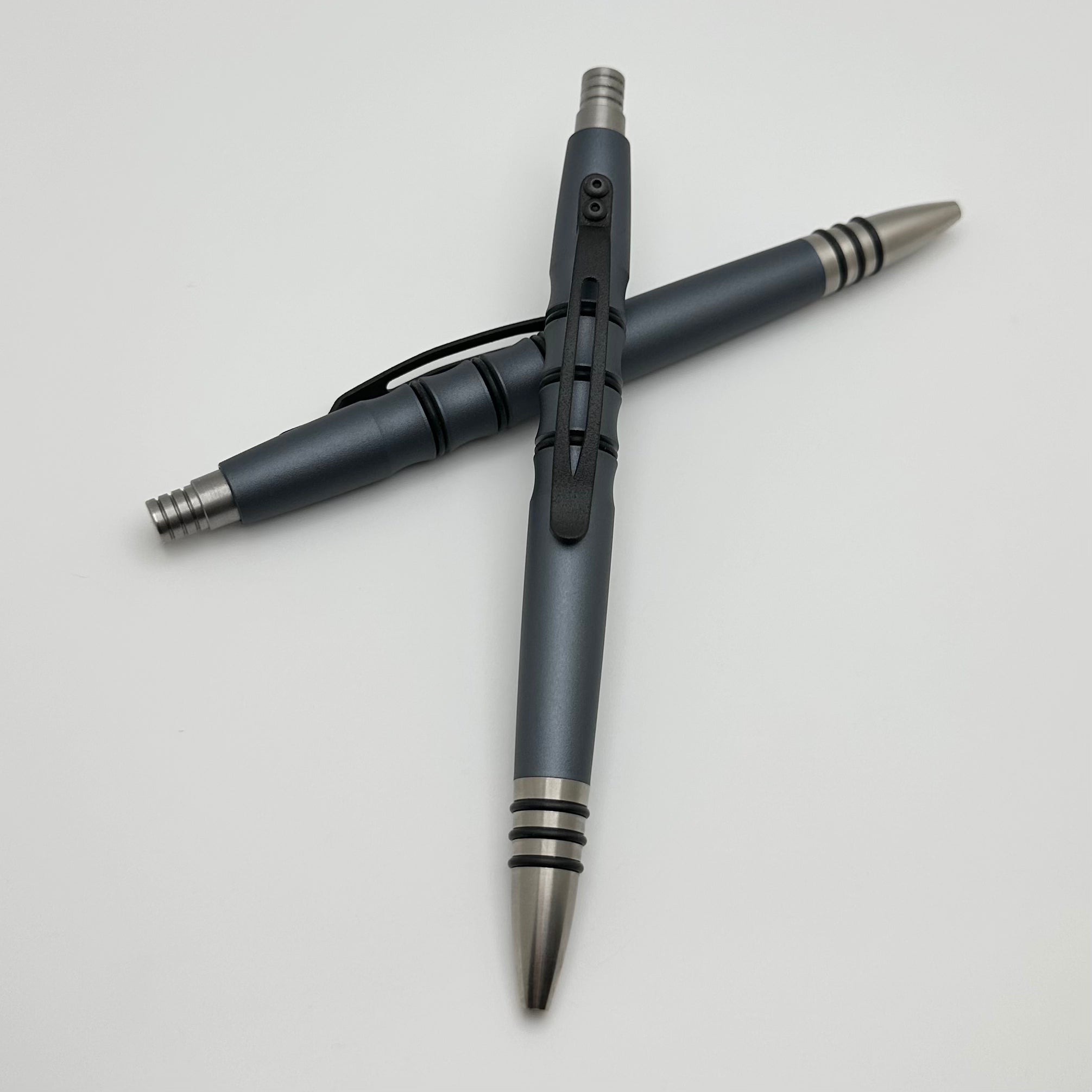 Tuff Writer Ultimate Precision Press Pen - Slate Gray Aluminum