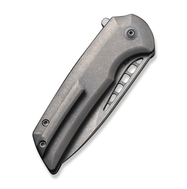 We Knife Mini Malice Flipper Button Lock Titanium - Ultimate EDC Knife with CPM-20CV Blade