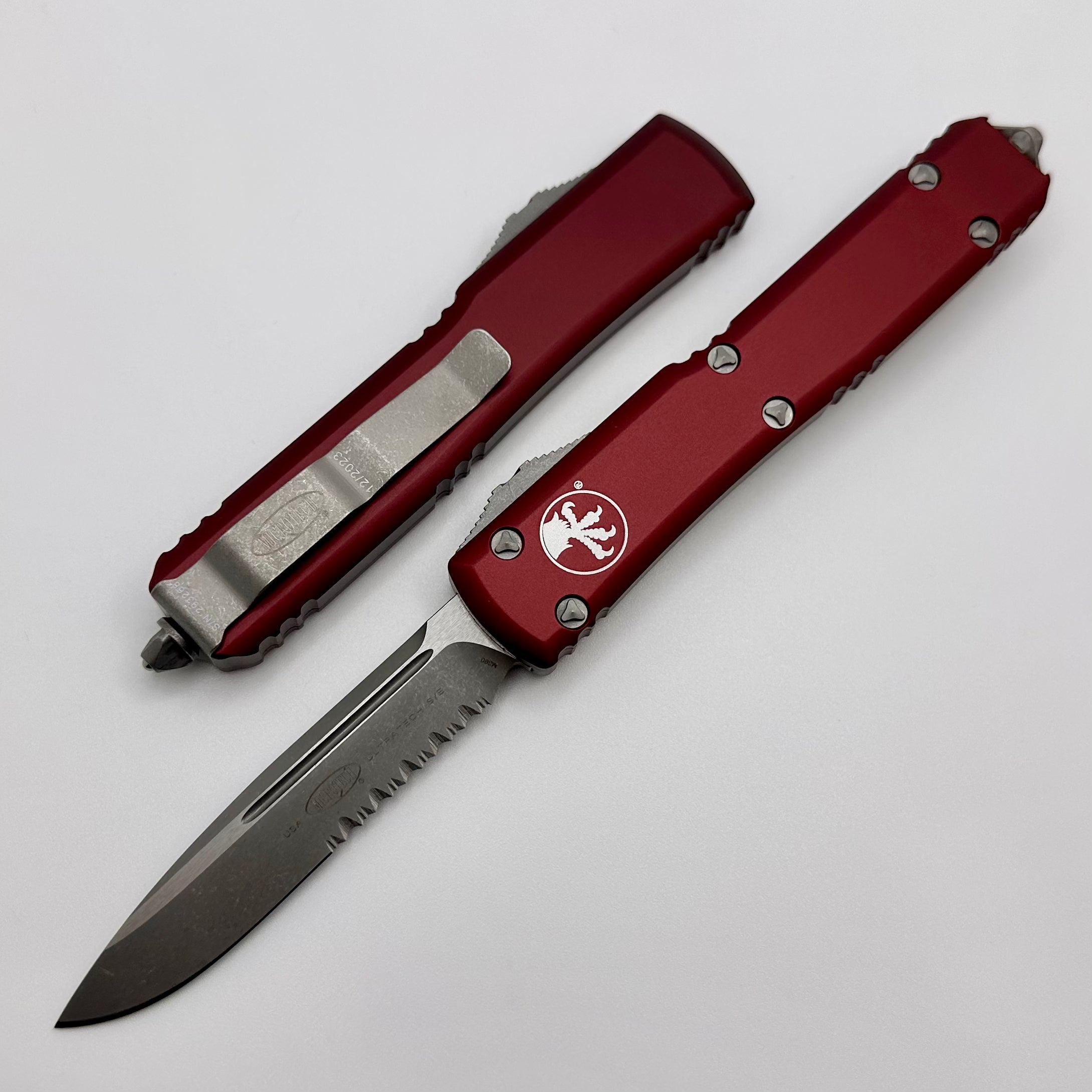 Microtech Ultratech Premium Apocalyptic Merlot OTF Knife - Ultimate Tactical Tool